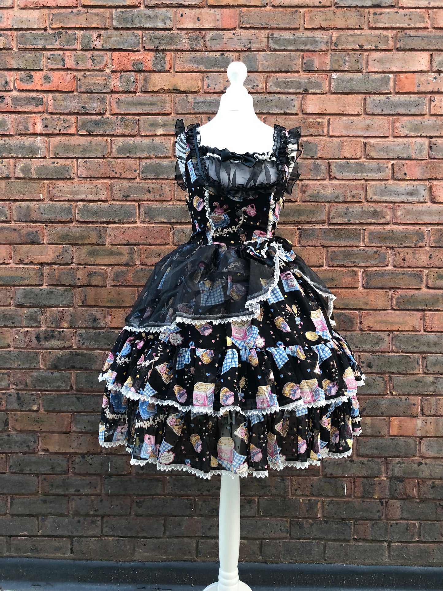 Metamorphose Cookie Print Mesh JSK