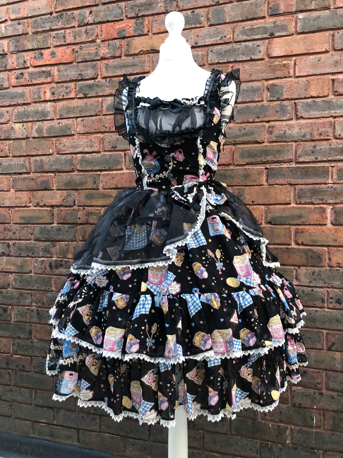 Metamorphose Cookie Print Mesh JSK