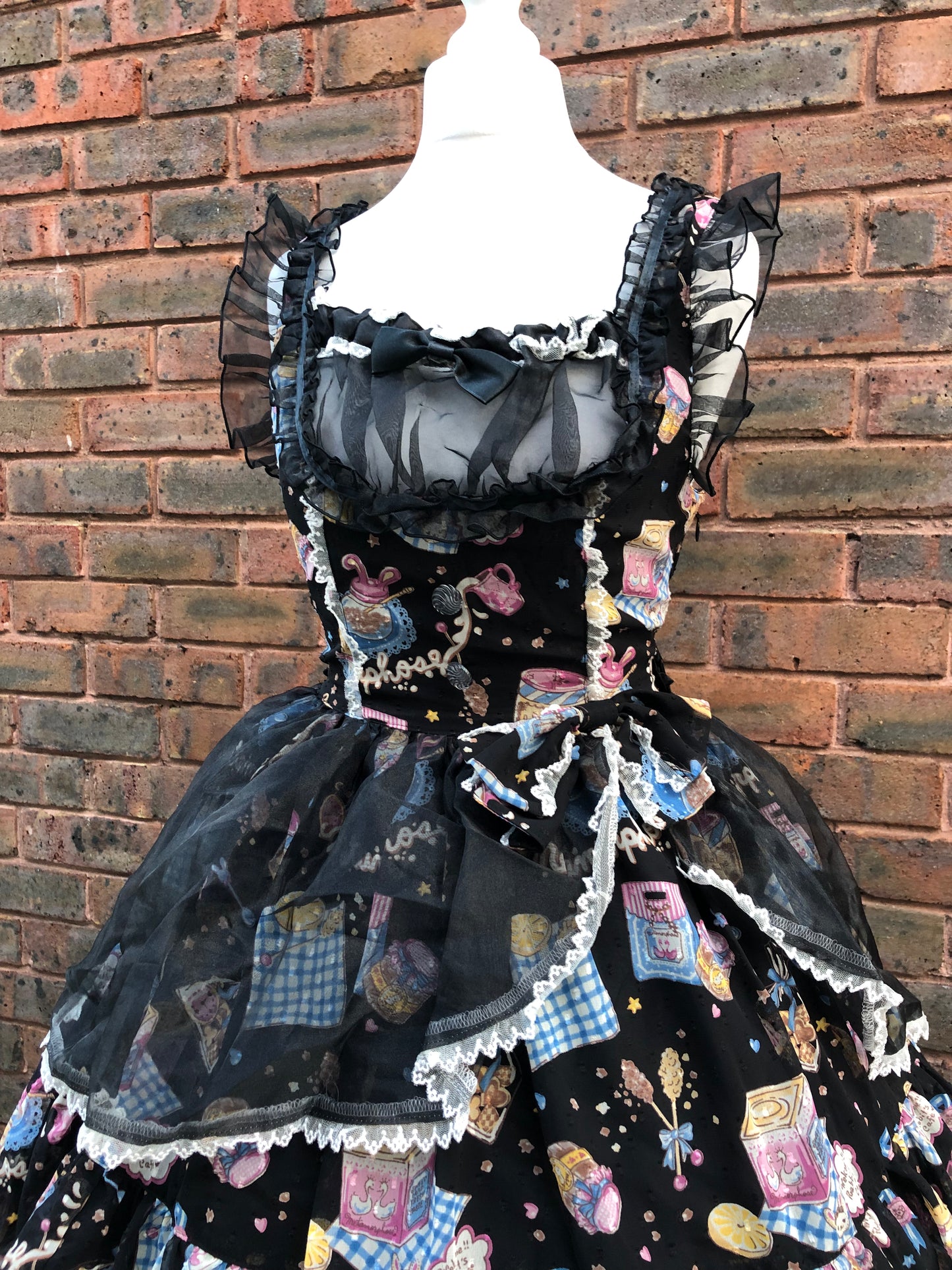 Metamorphose Cookie Print Mesh JSK