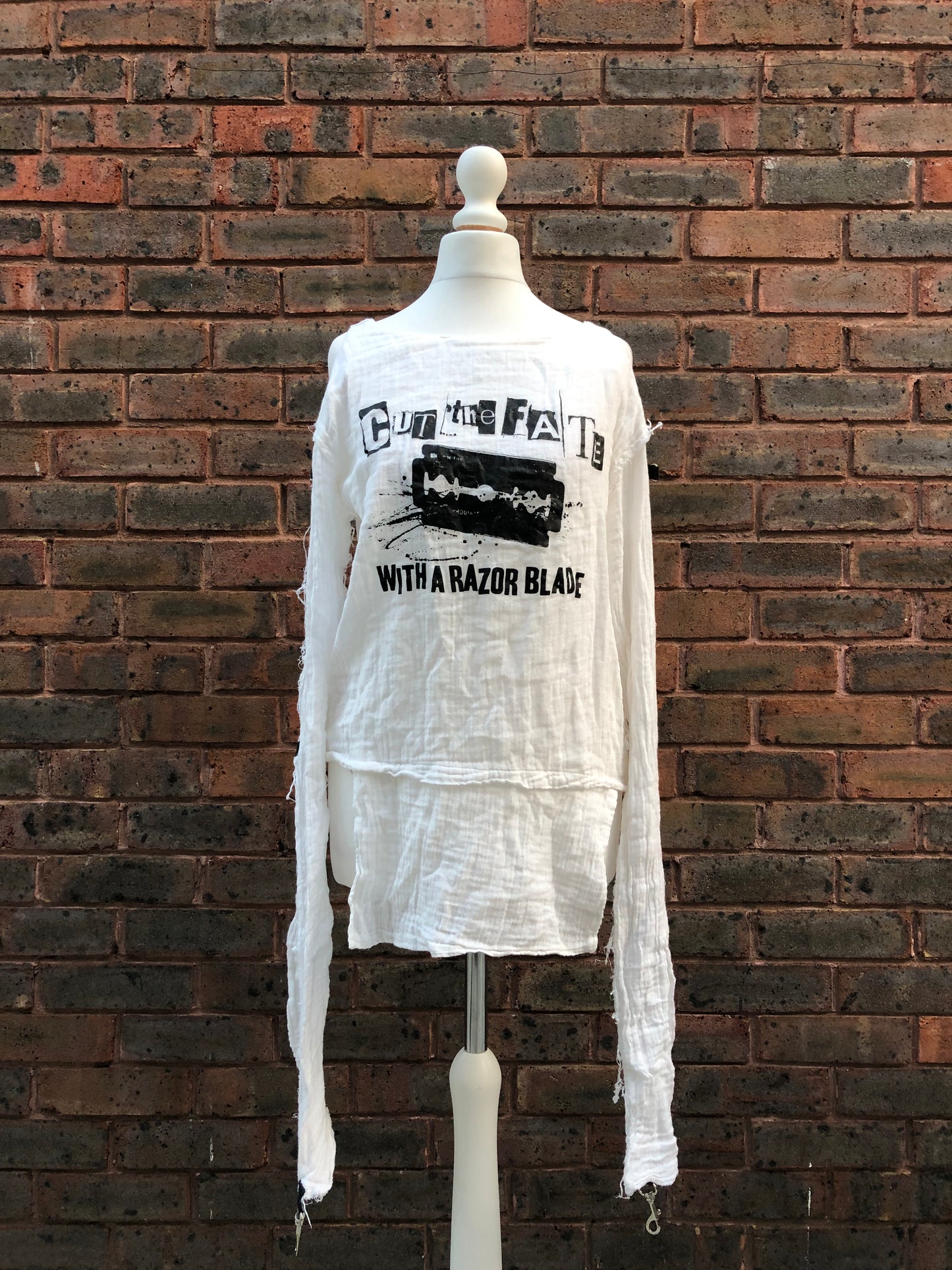 Hell Cat Punks Graphic Print Bondage Top