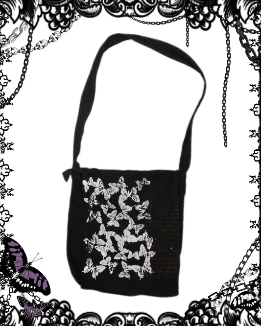 h.Naoto Butterfly Print Crossbody Bag