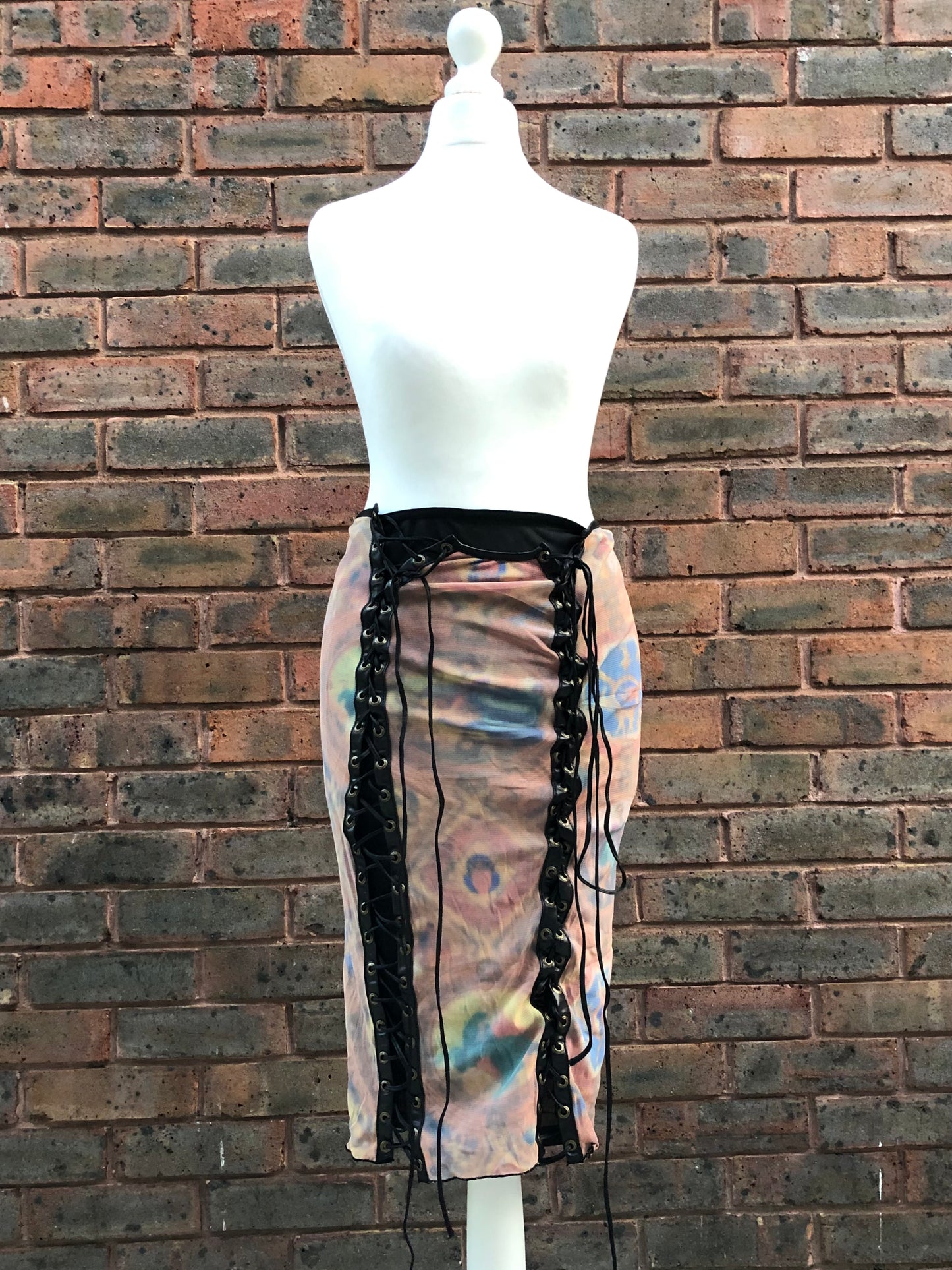 OZZ ON Mesh Tank Top and Skirt Set