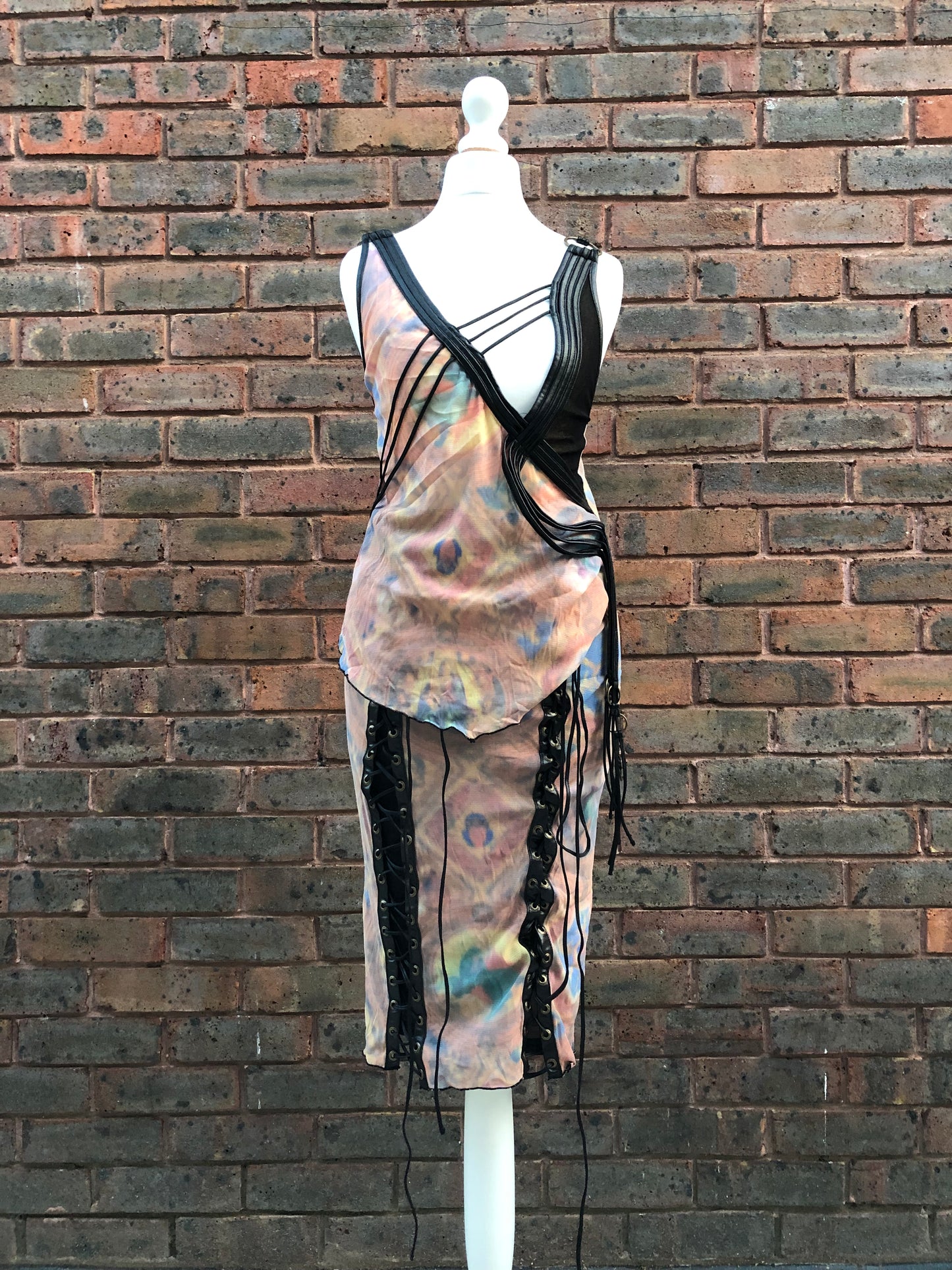 OZZ ON Mesh Tank Top and Skirt Set
