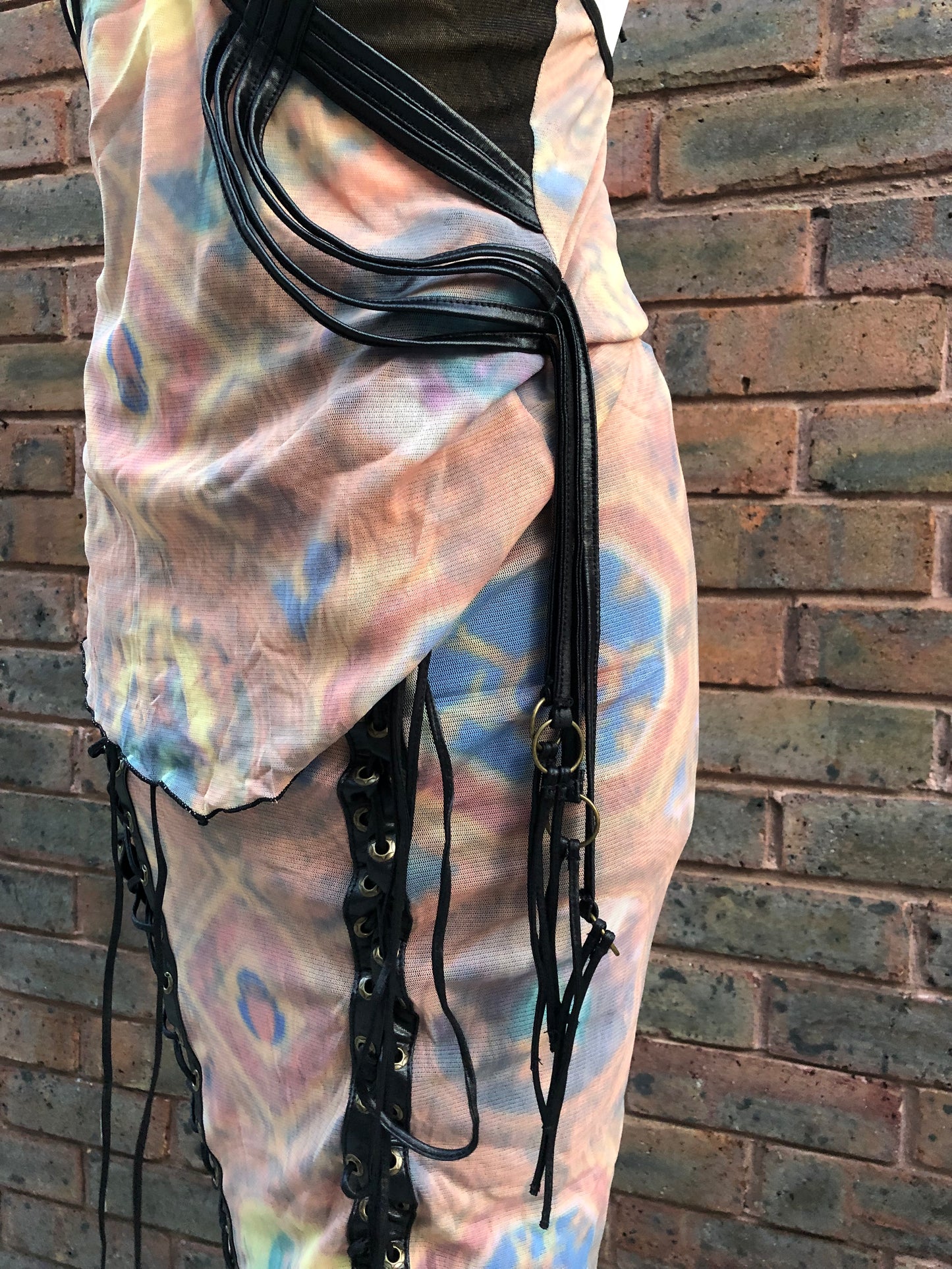 OZZ ON Mesh Tank Top and Skirt Set