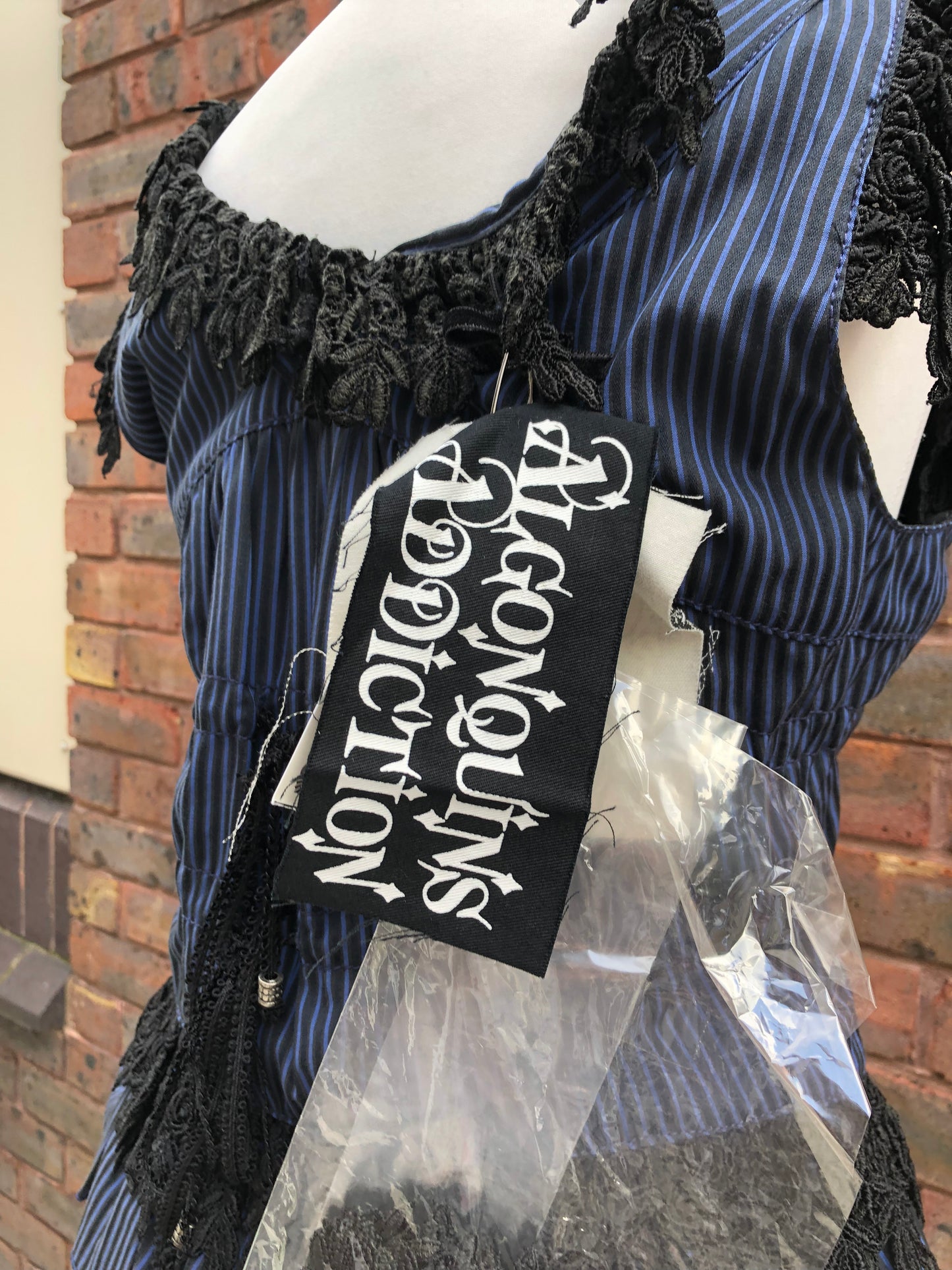 Algonquins Stripe Floral Lace Top and Skirt Set