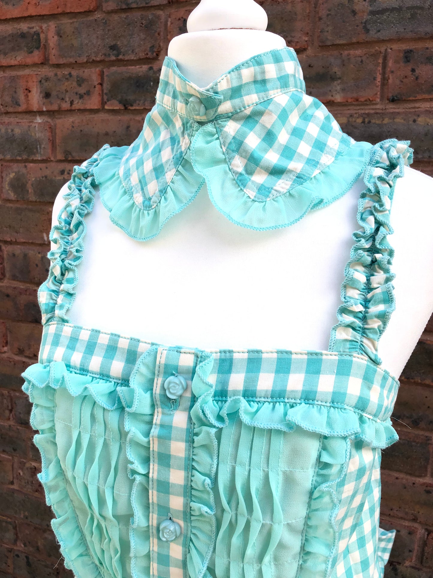 Algonquins Mint Plaid JSK and Collar