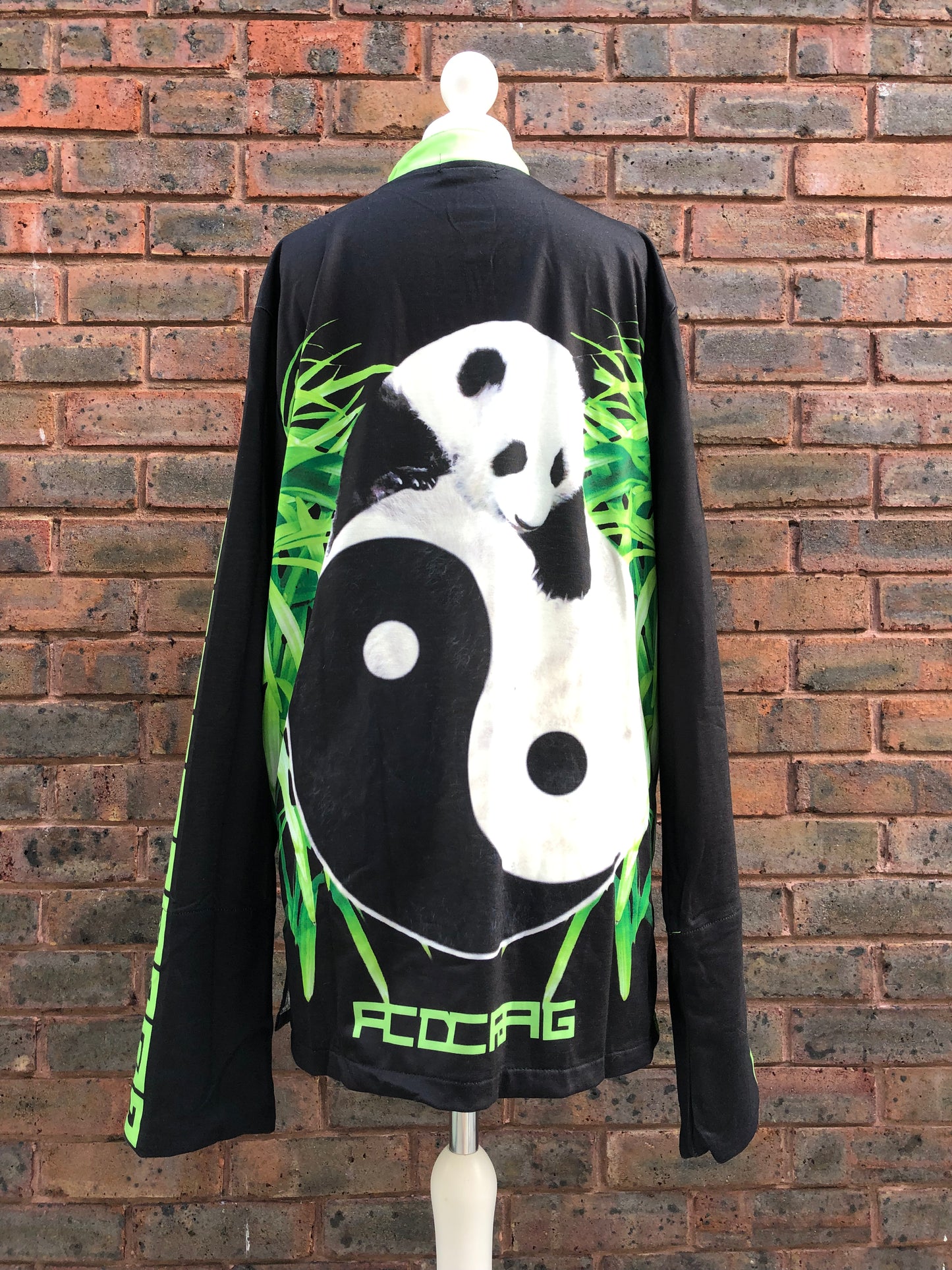 ACDC RAG Panda Print Knot Buckle Top