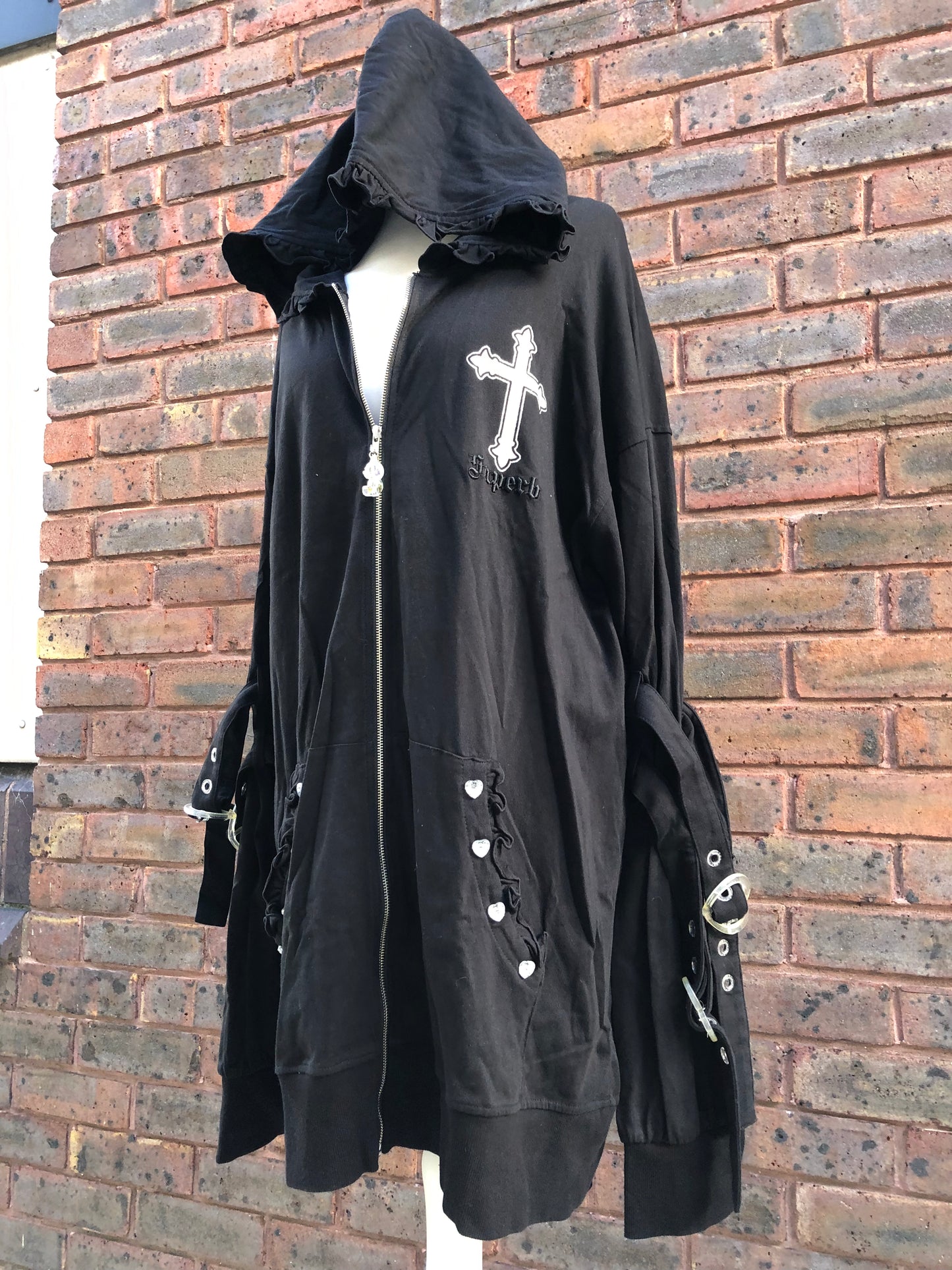 Ank Rouge Multi Strap Oversize Hoodie