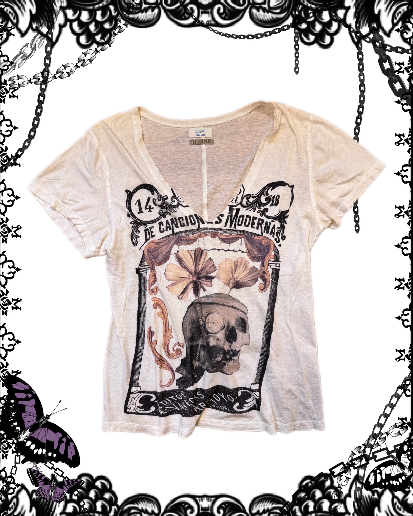 Share Spirit Skull Print T-Shirt