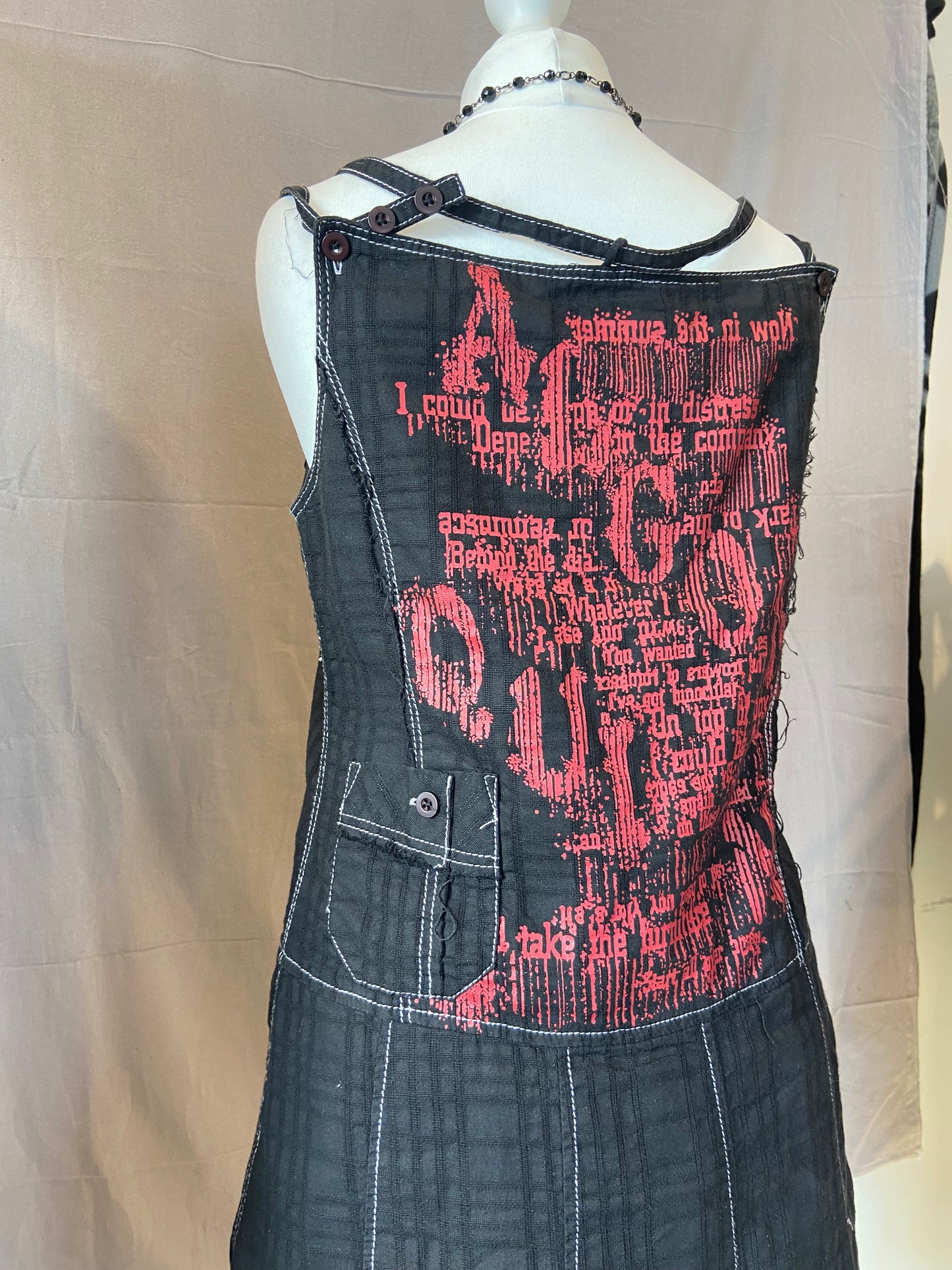 Algonquins Button-Up Print Tank Top Dress