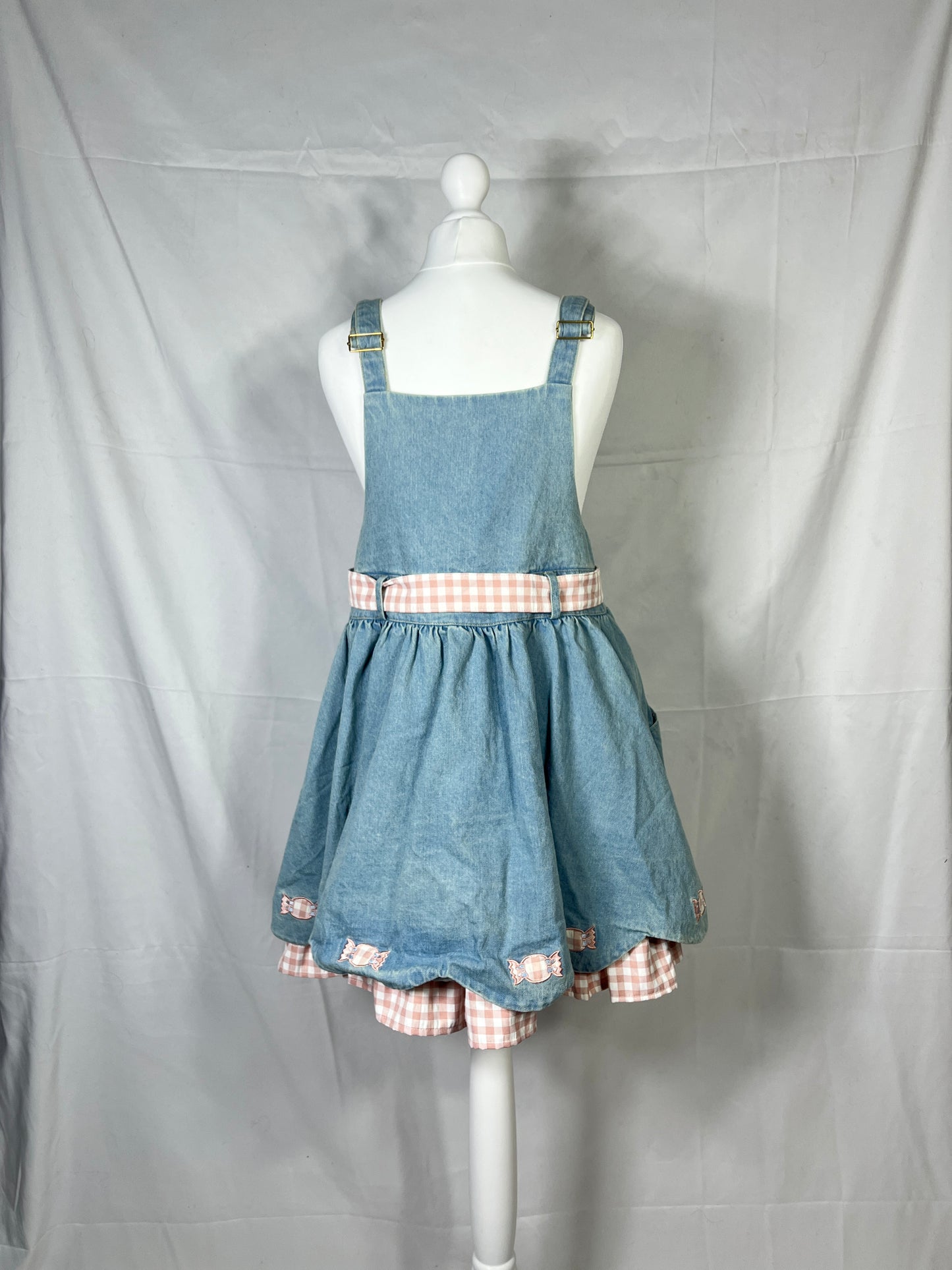 To Alice Denim Plaid JSK
