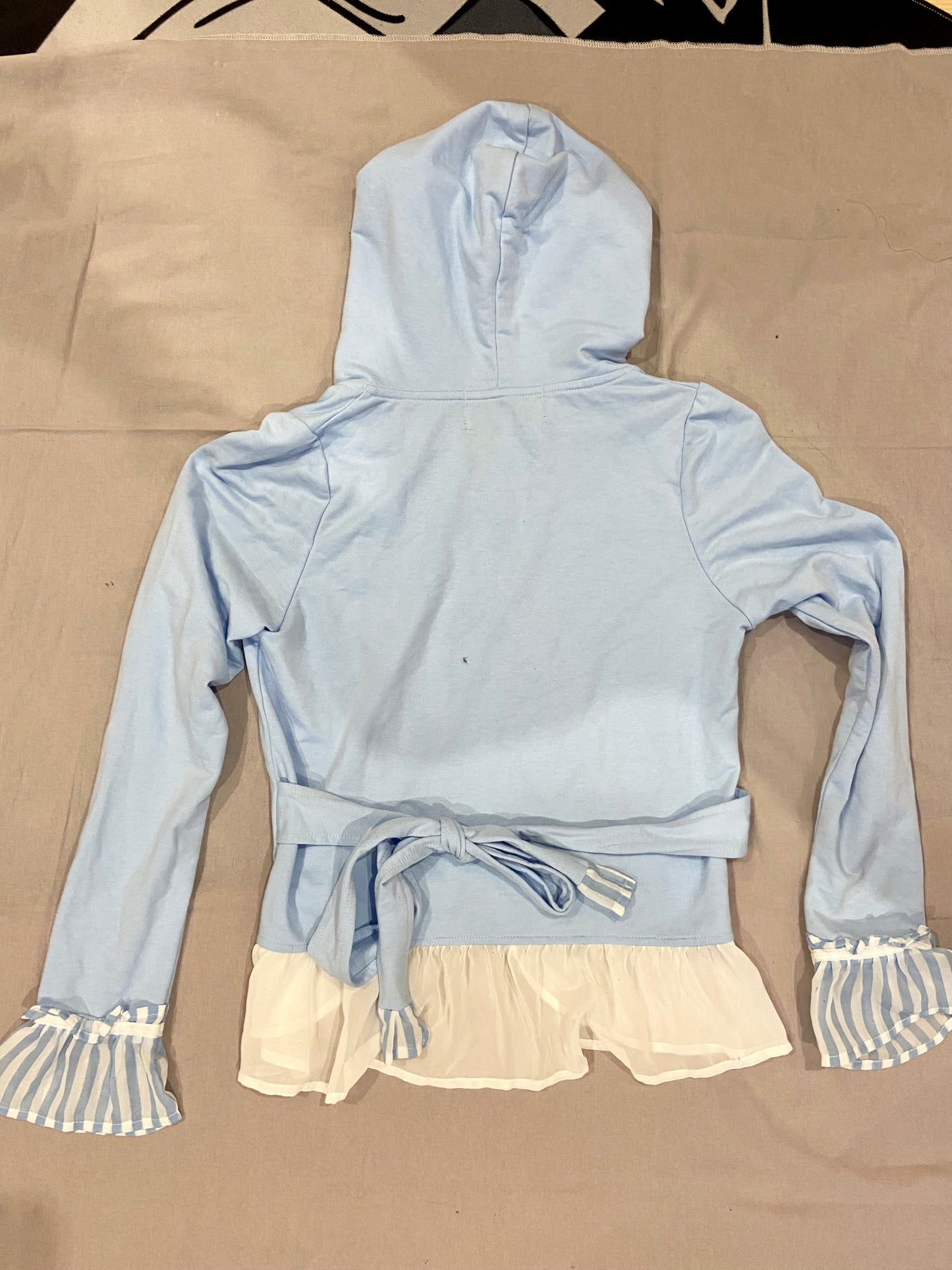 Putumayo Baby Blue Stripe Hoodie