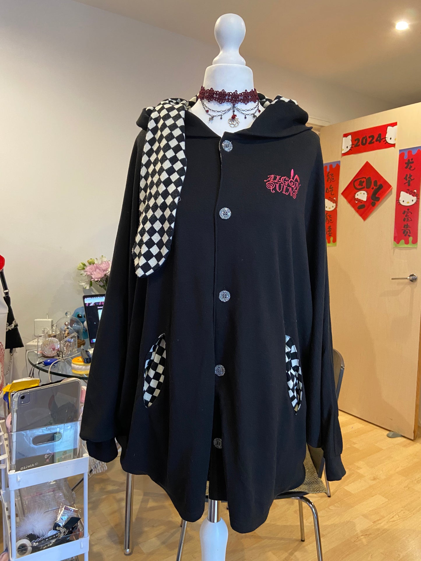 Algonquins Dolman-Sleeves Bunny Hoodie