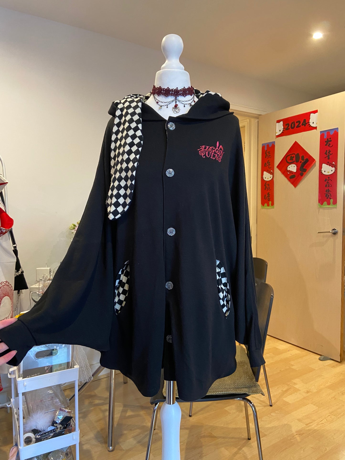 Algonquins Dolman-Sleeves Bunny Hoodie