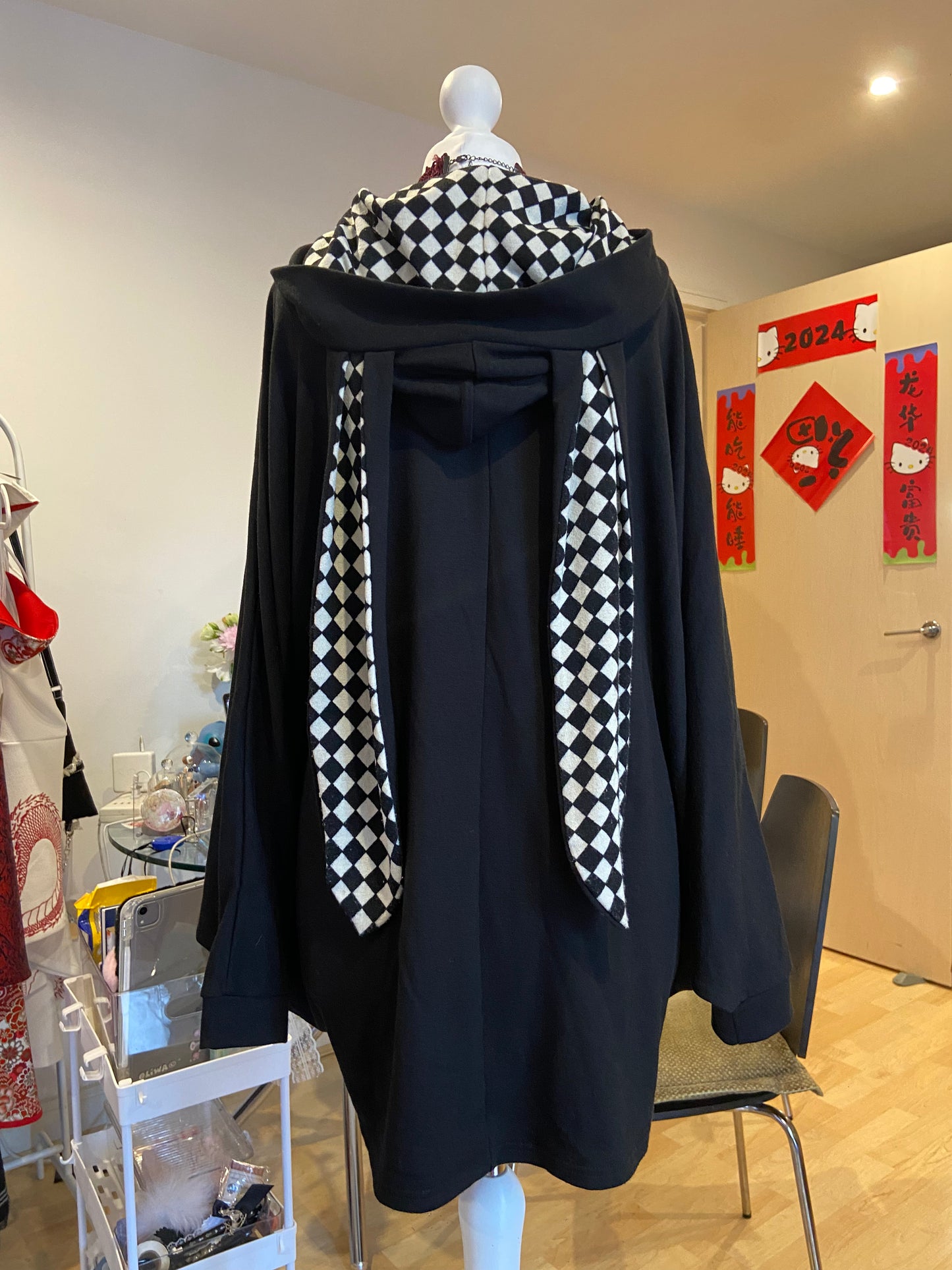Algonquins Dolman-Sleeves Bunny Hoodie