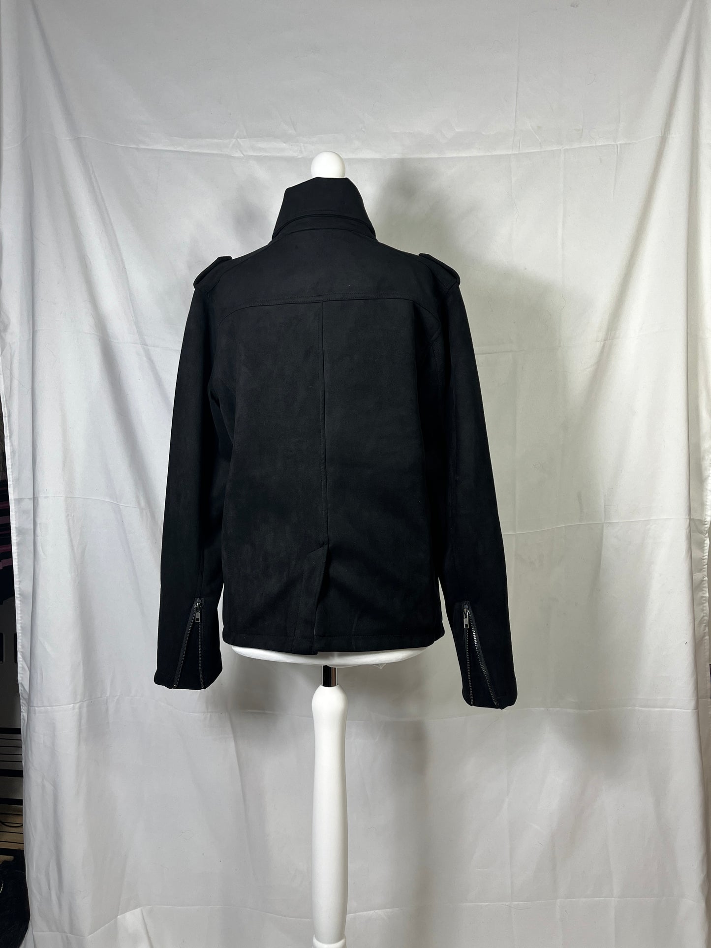 Jury Black Double-breasted Jacket
