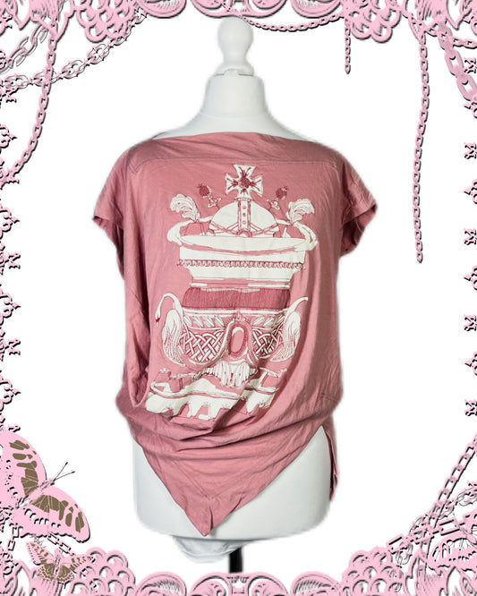 Vivienne Westwood Pink Graphic Print Short-Sleeves Top
