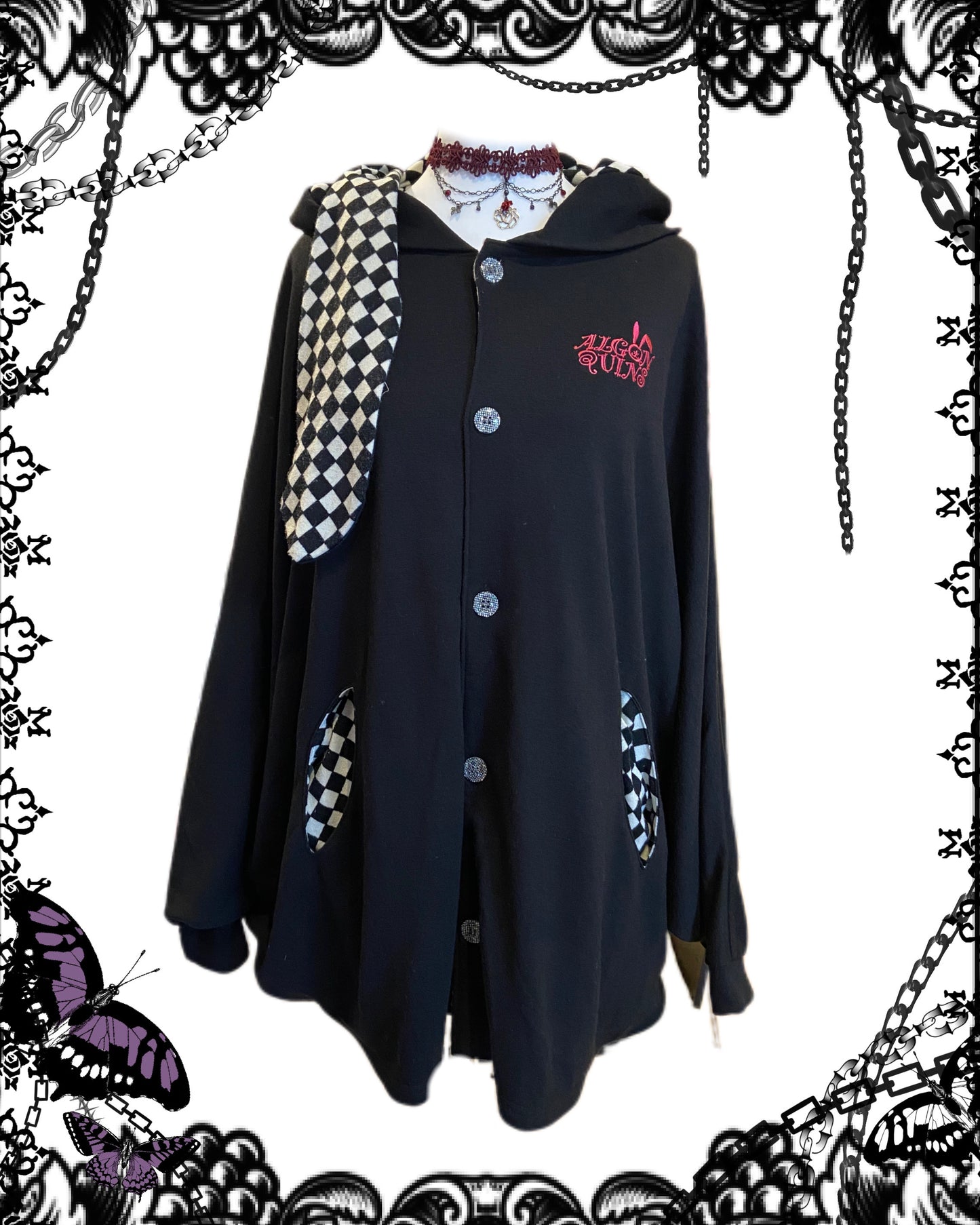Algonquins Dolman-Sleeves Bunny Hoodie