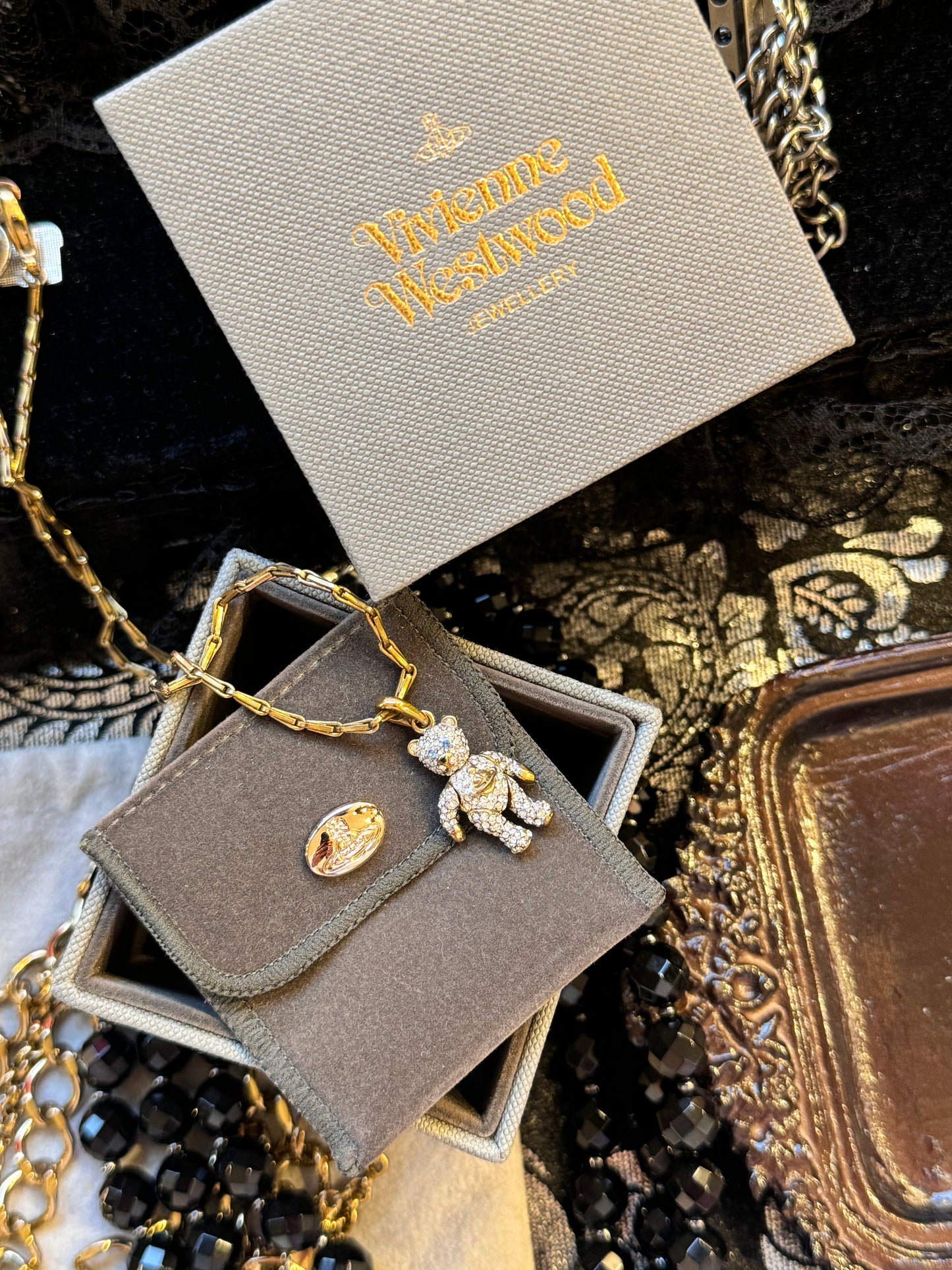 Vivienne Westwood Bear Gem Necklace