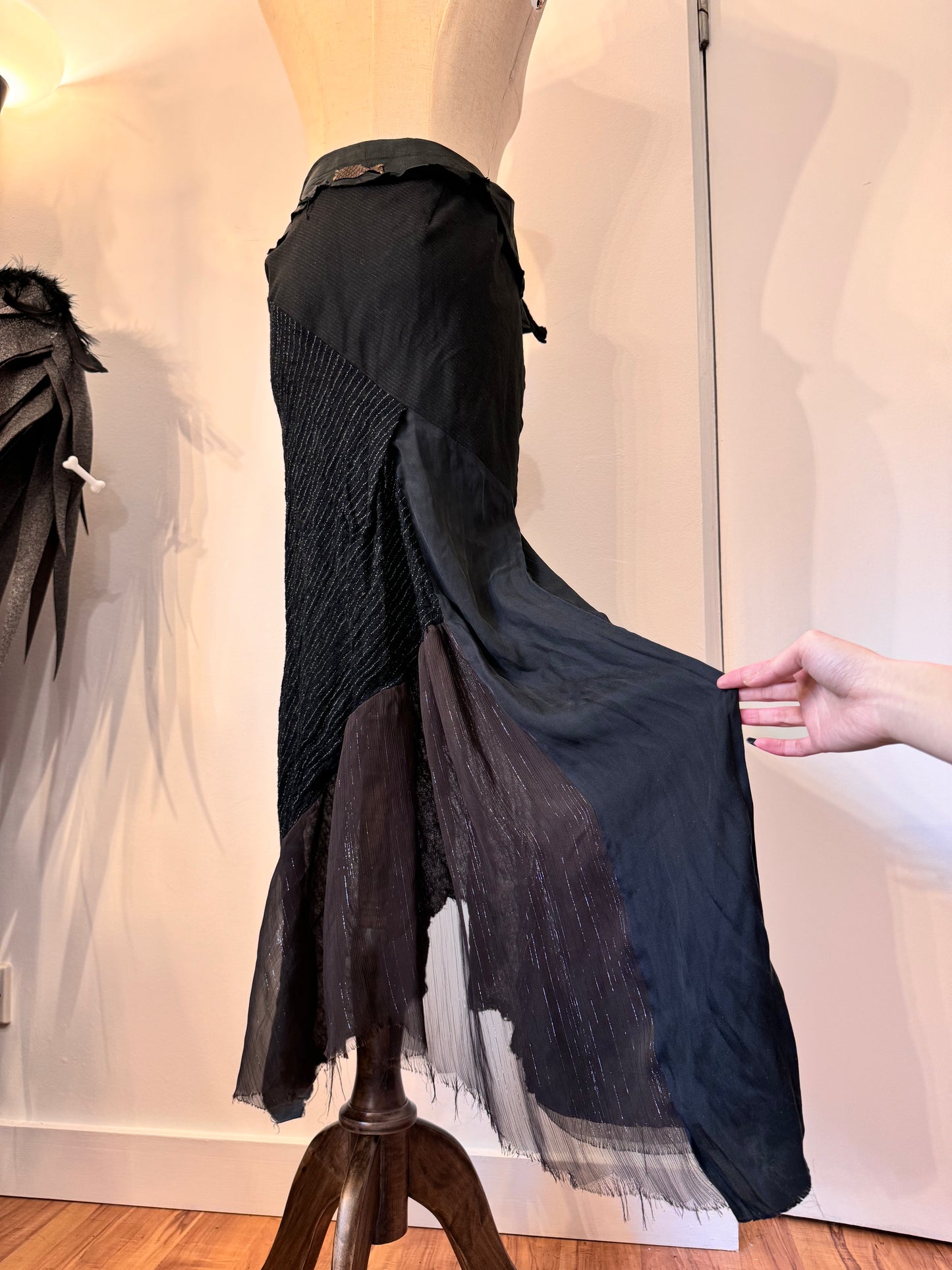 ifsixwasnine Multi-Layers Maxi Skirt
