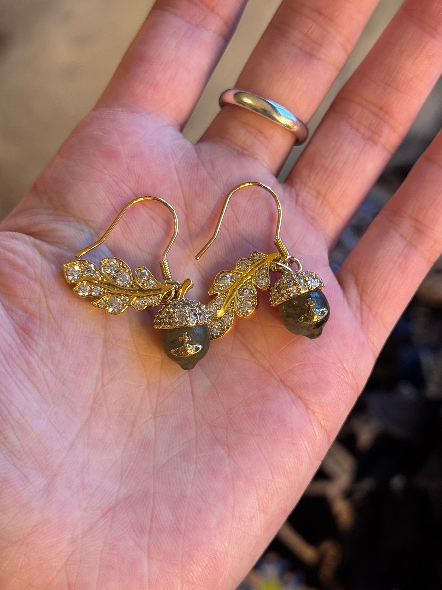 Vivienne Westwood Hazelnut Pendant Earrings