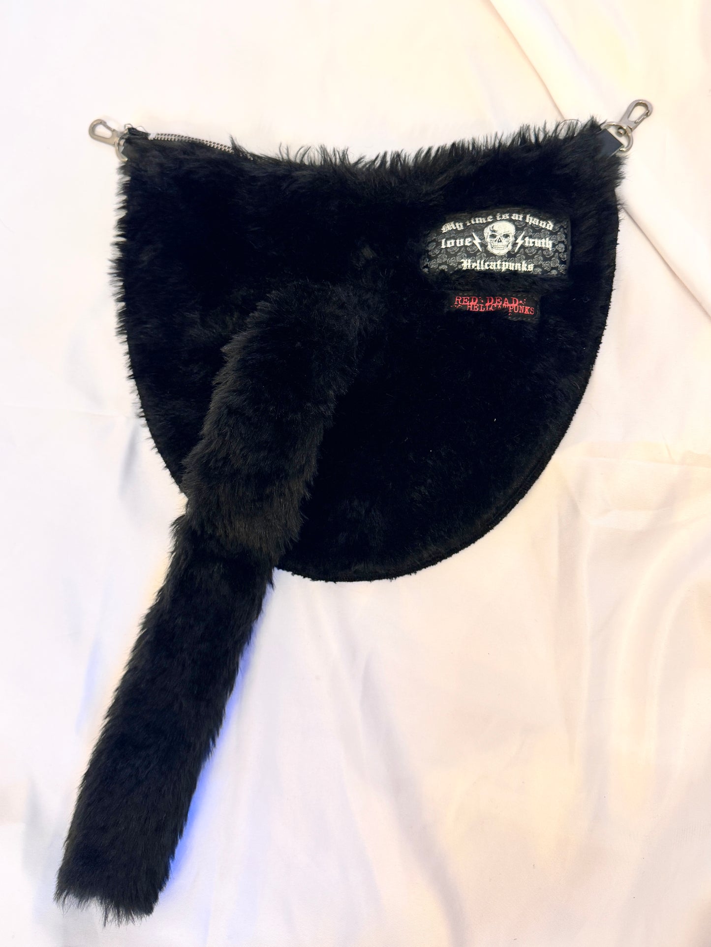 Hell Cat Punks Fur Tail Bag