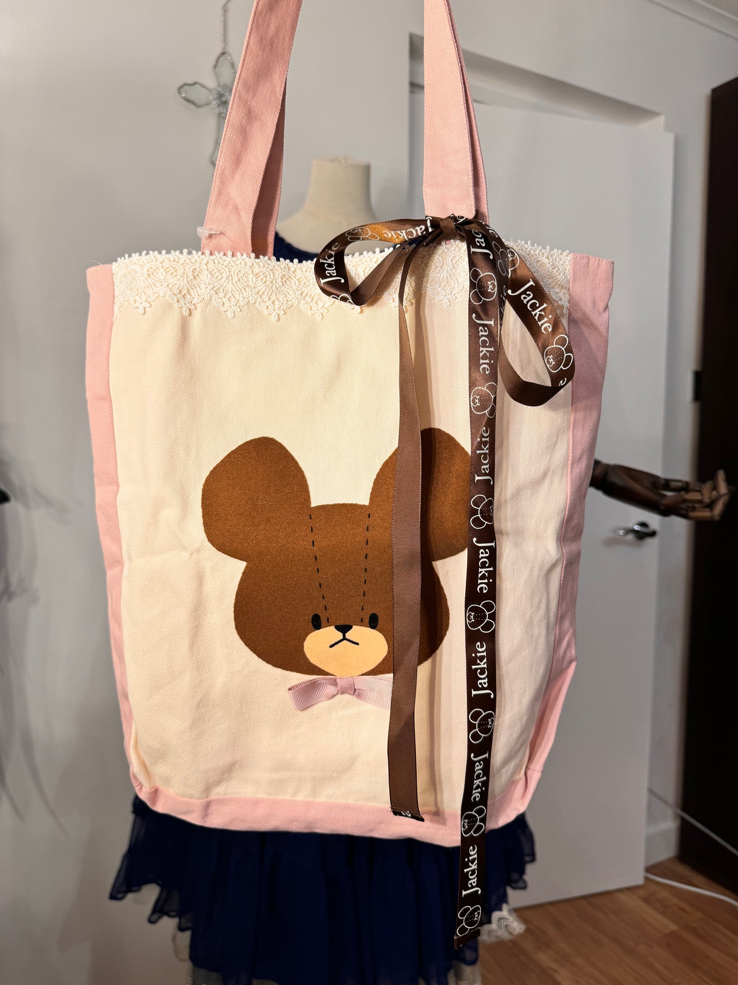 Bear Print Tote Bag