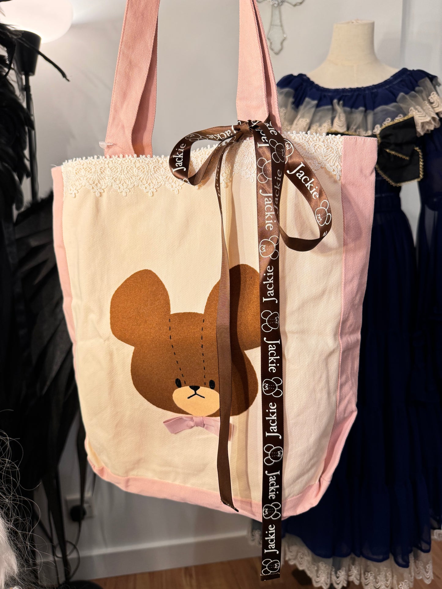 Bear Print Tote Bag