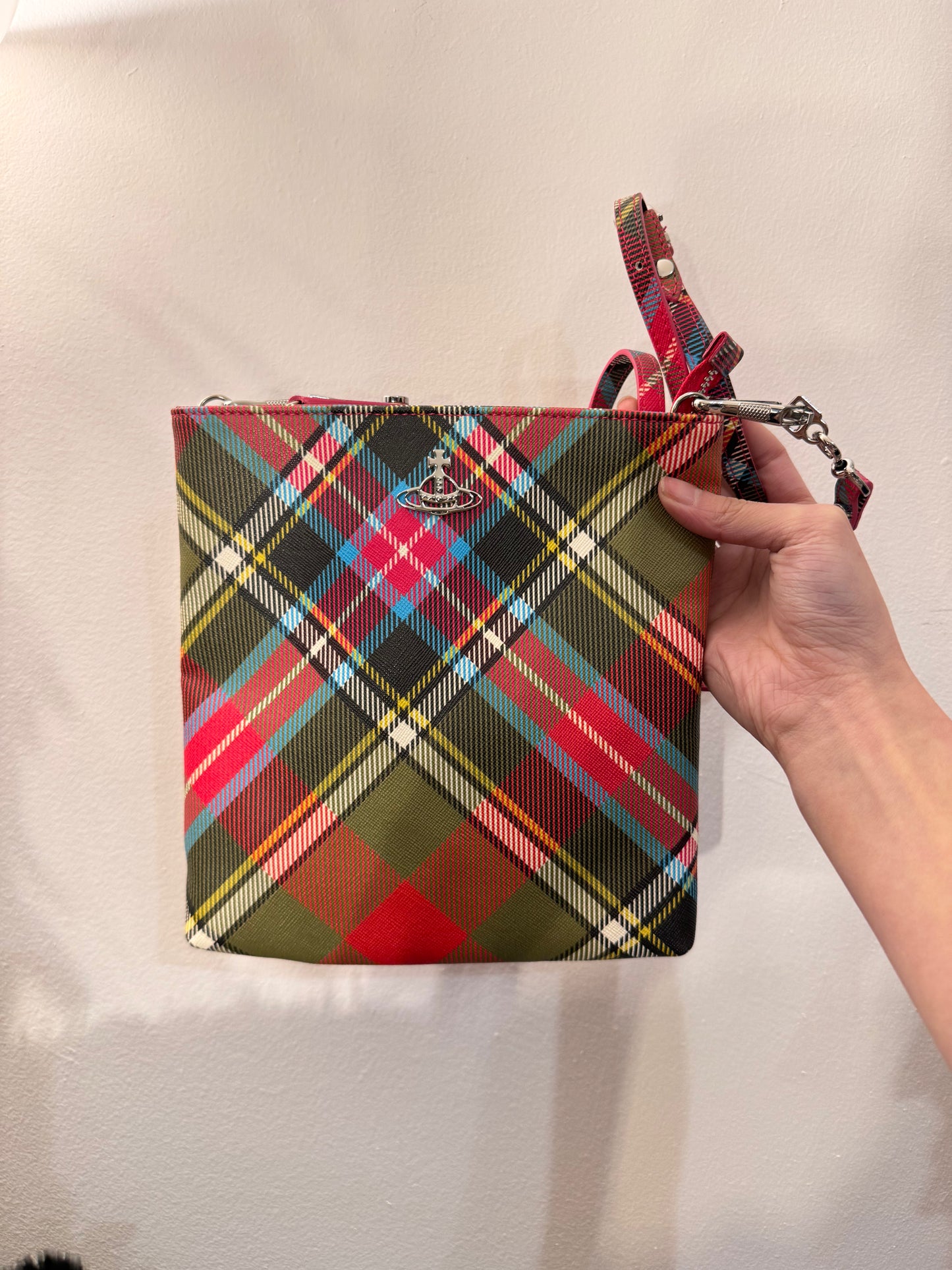 Vivienne Westwood Plaid Crossbody Bag