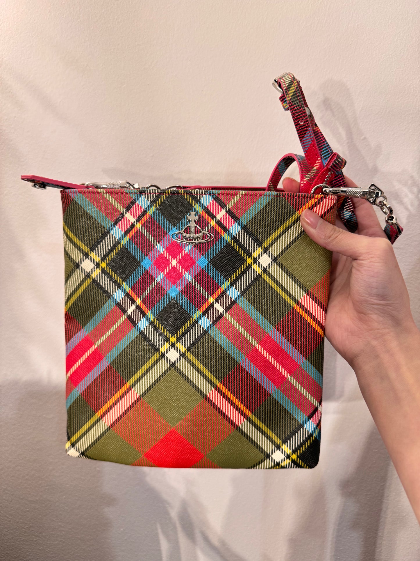 Vivienne Westwood Plaid Crossbody Bag