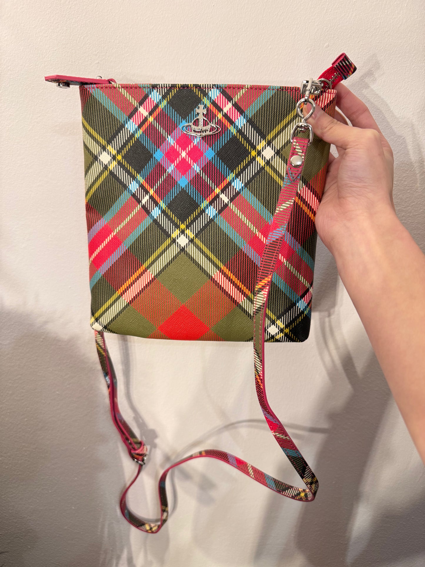 Vivienne Westwood Plaid Crossbody Bag