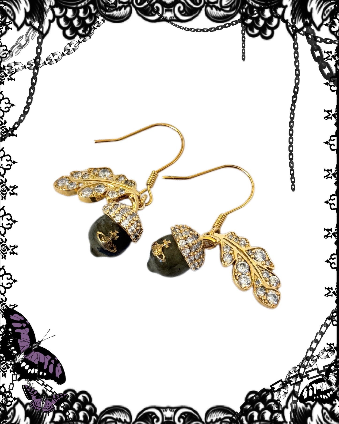 Vivienne Westwood Hazelnut Pendant Earrings