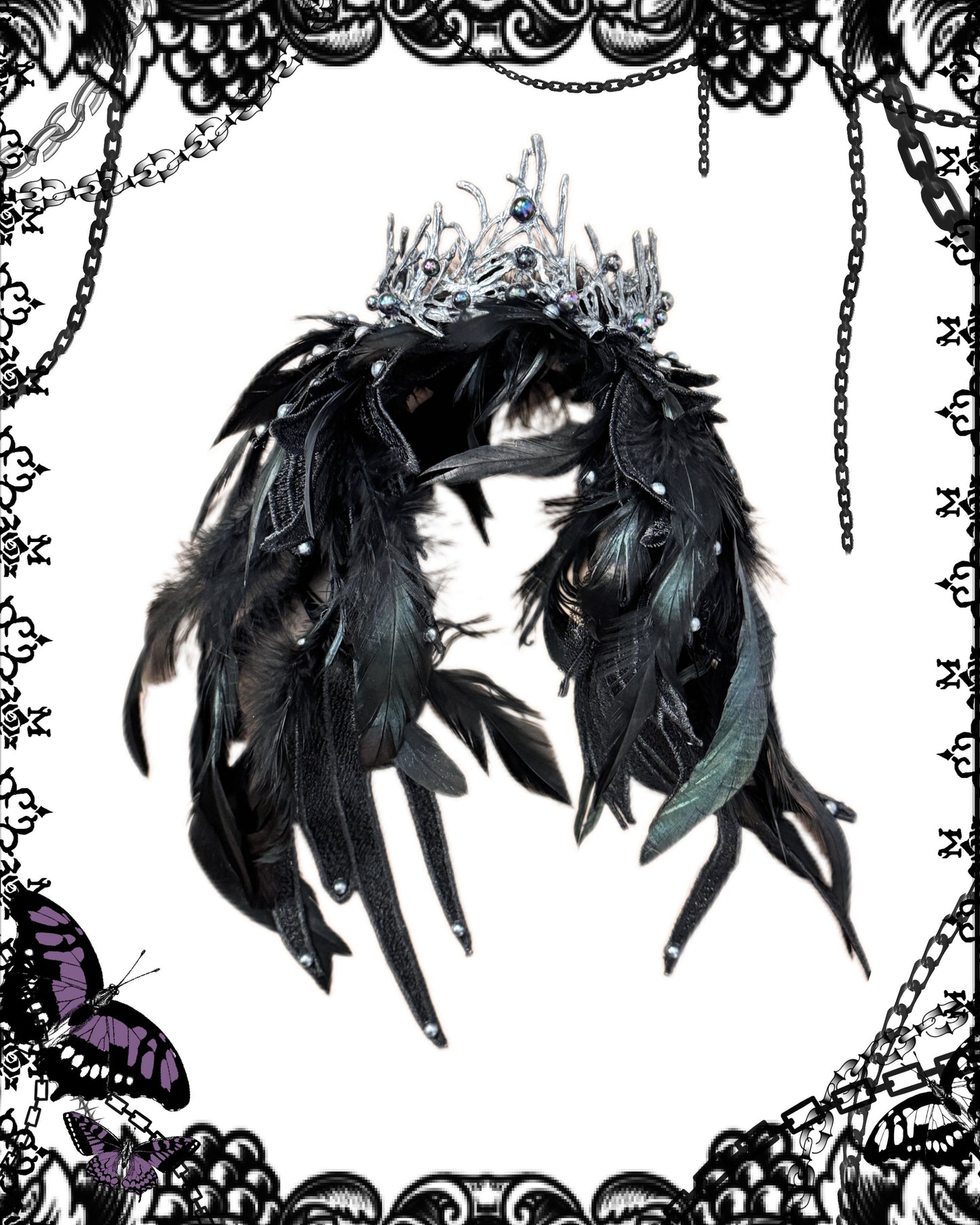 Atelier Beatrice Crown with Feather