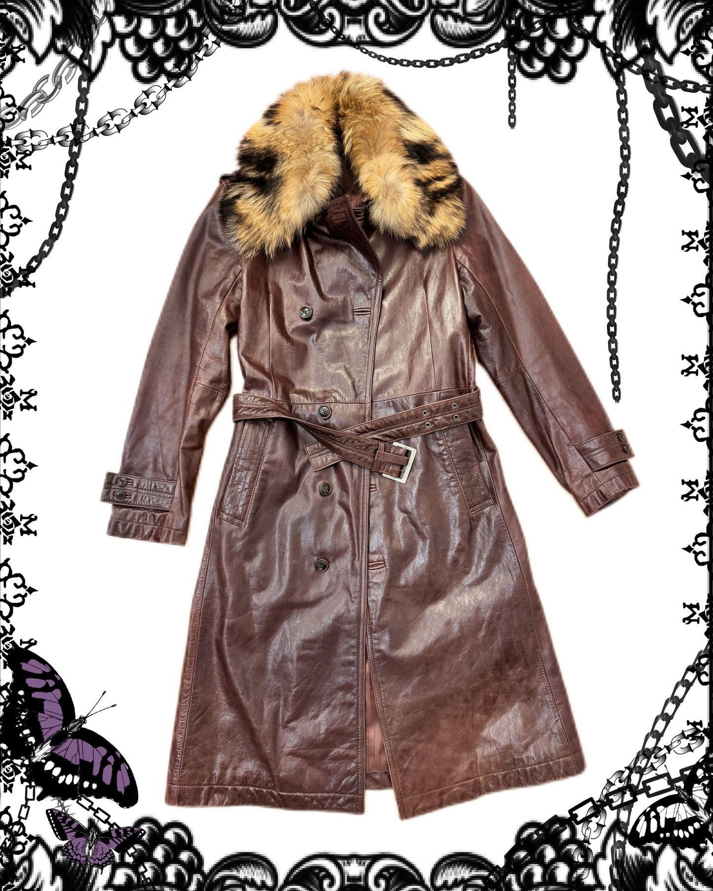 Tornado Mart Fur Collar Coat