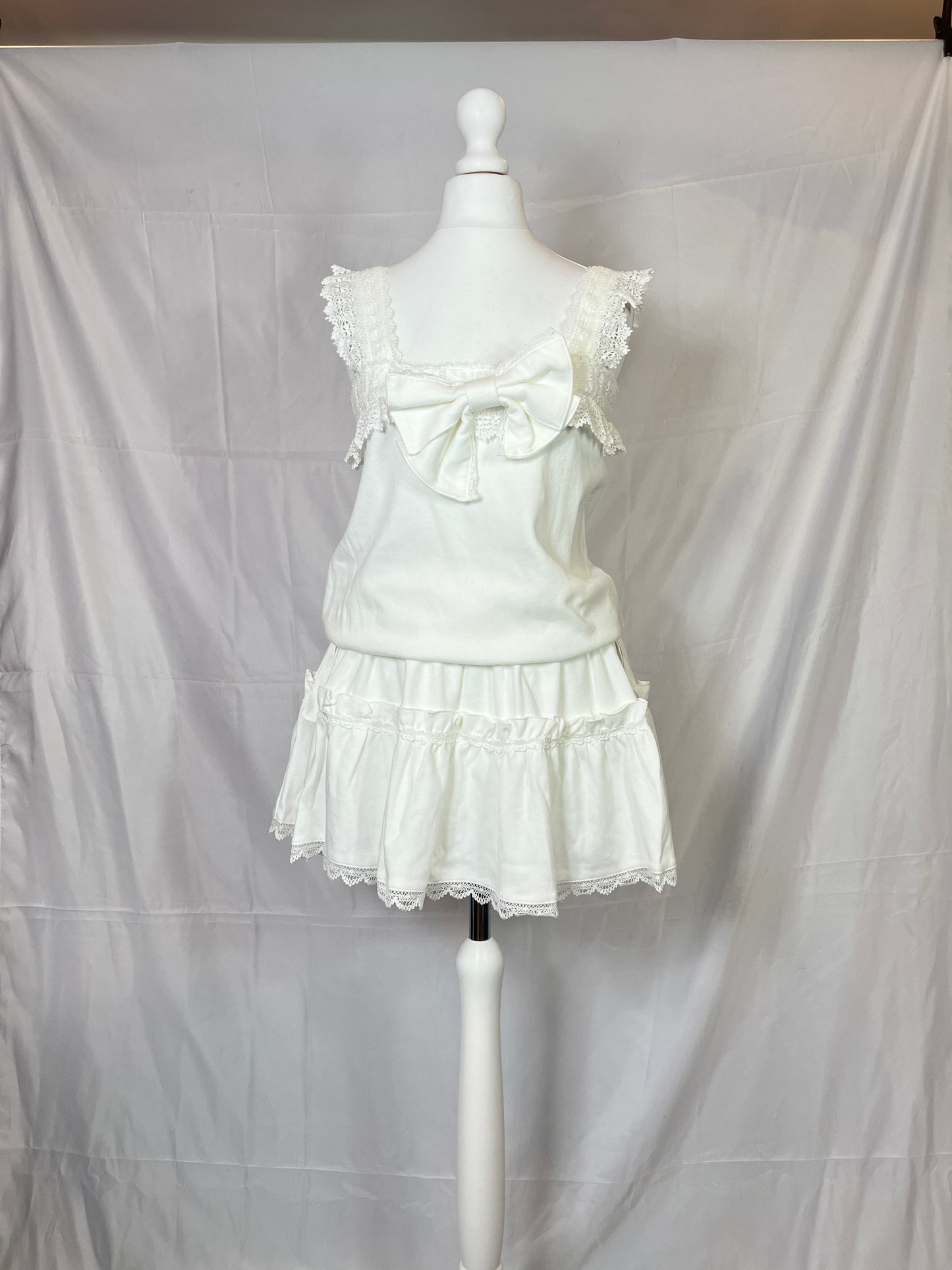 Baby the Stars Shine Bright Bow Ruffle Tank Top Dress