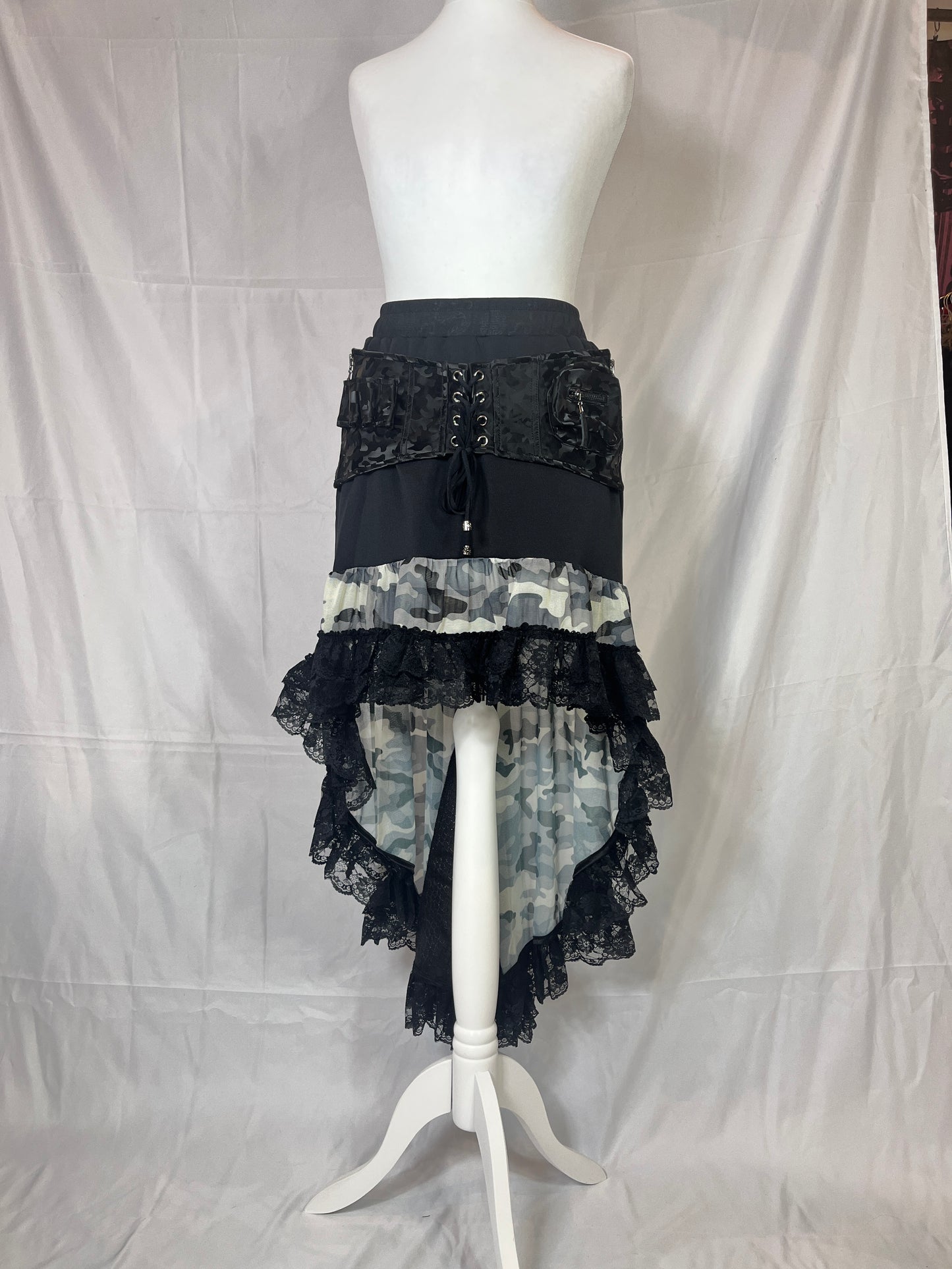 Qutie Frash Camouflage Print Lace Skirt