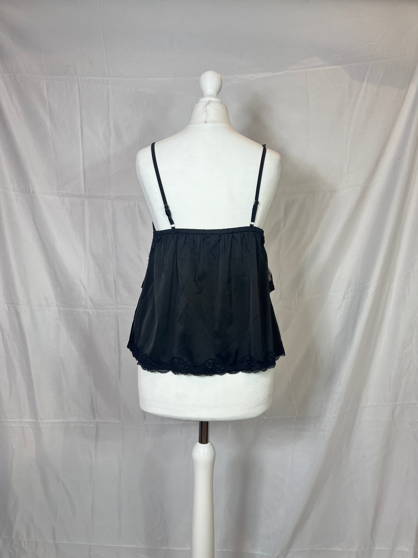 Axes Femme Black Lace Tank Top