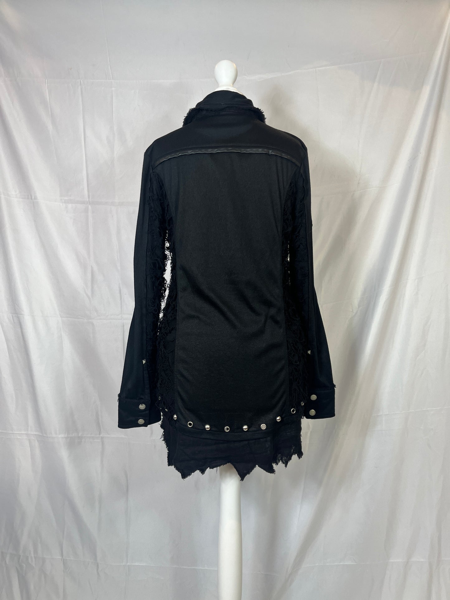 Sexpot Revenge Destructive Black Button Up