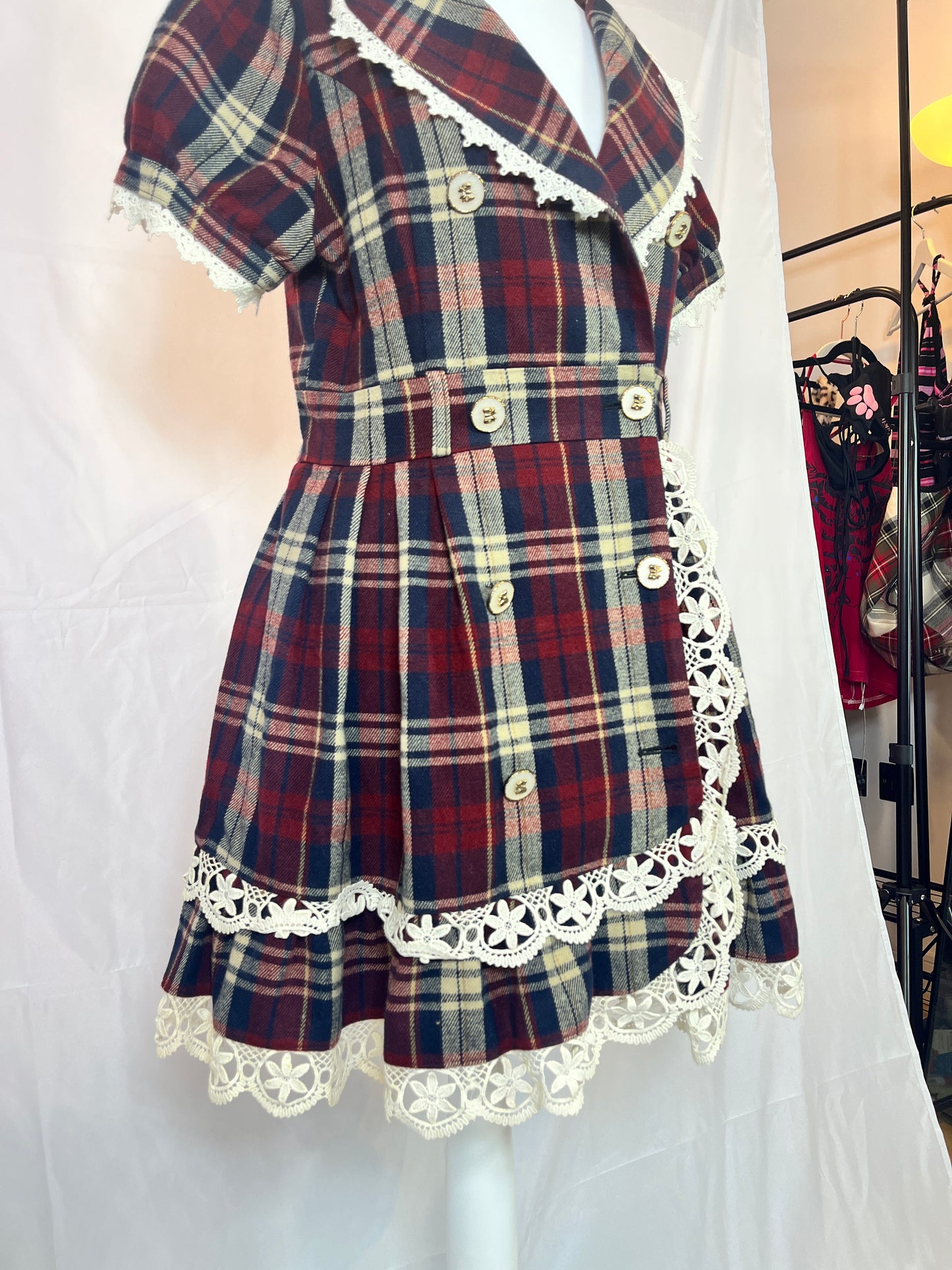 Liz Lisa Plaid Doll Dress Jacket