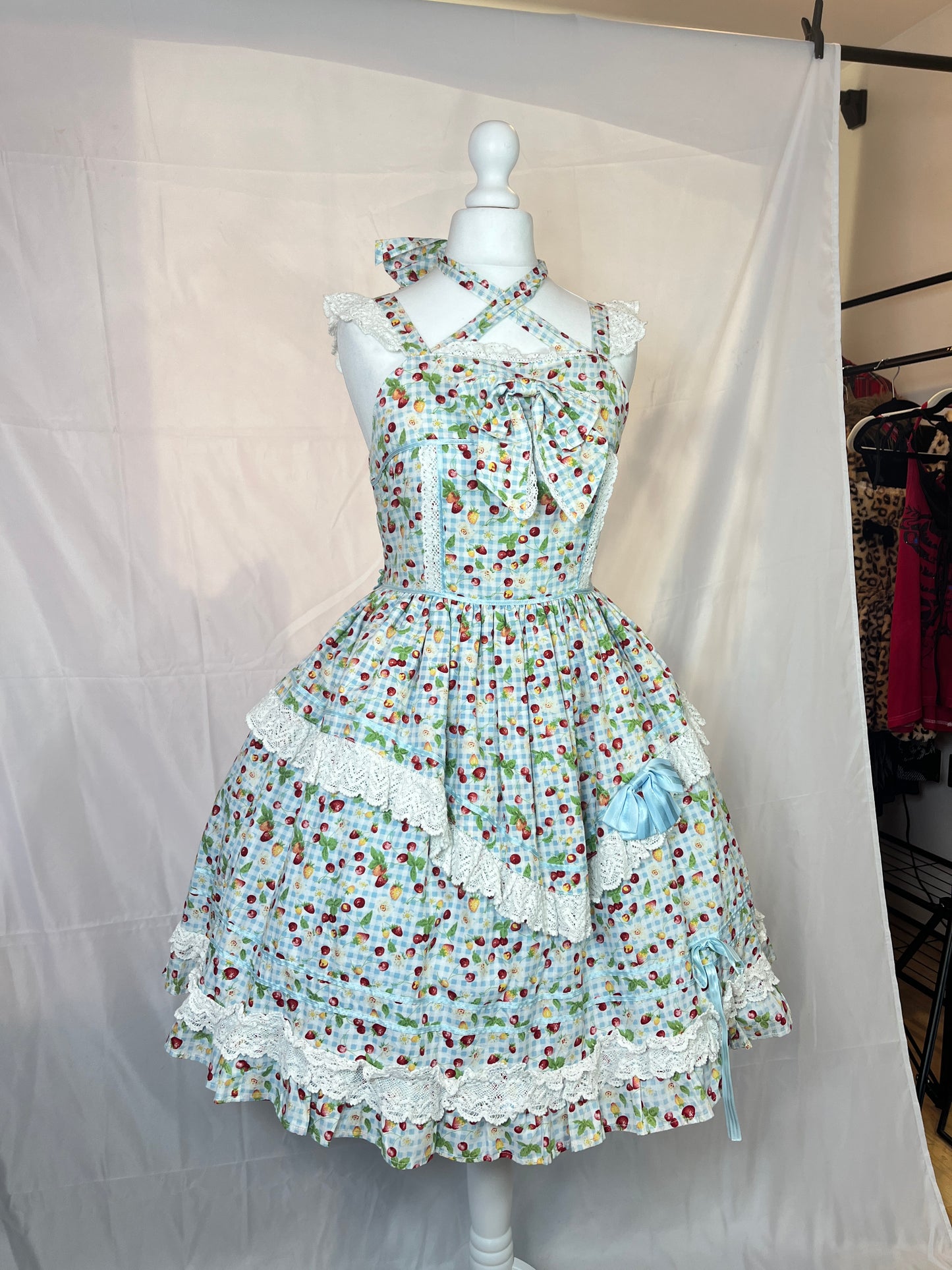 Baby the Stars Shine Bright Fruits Plaid JSK