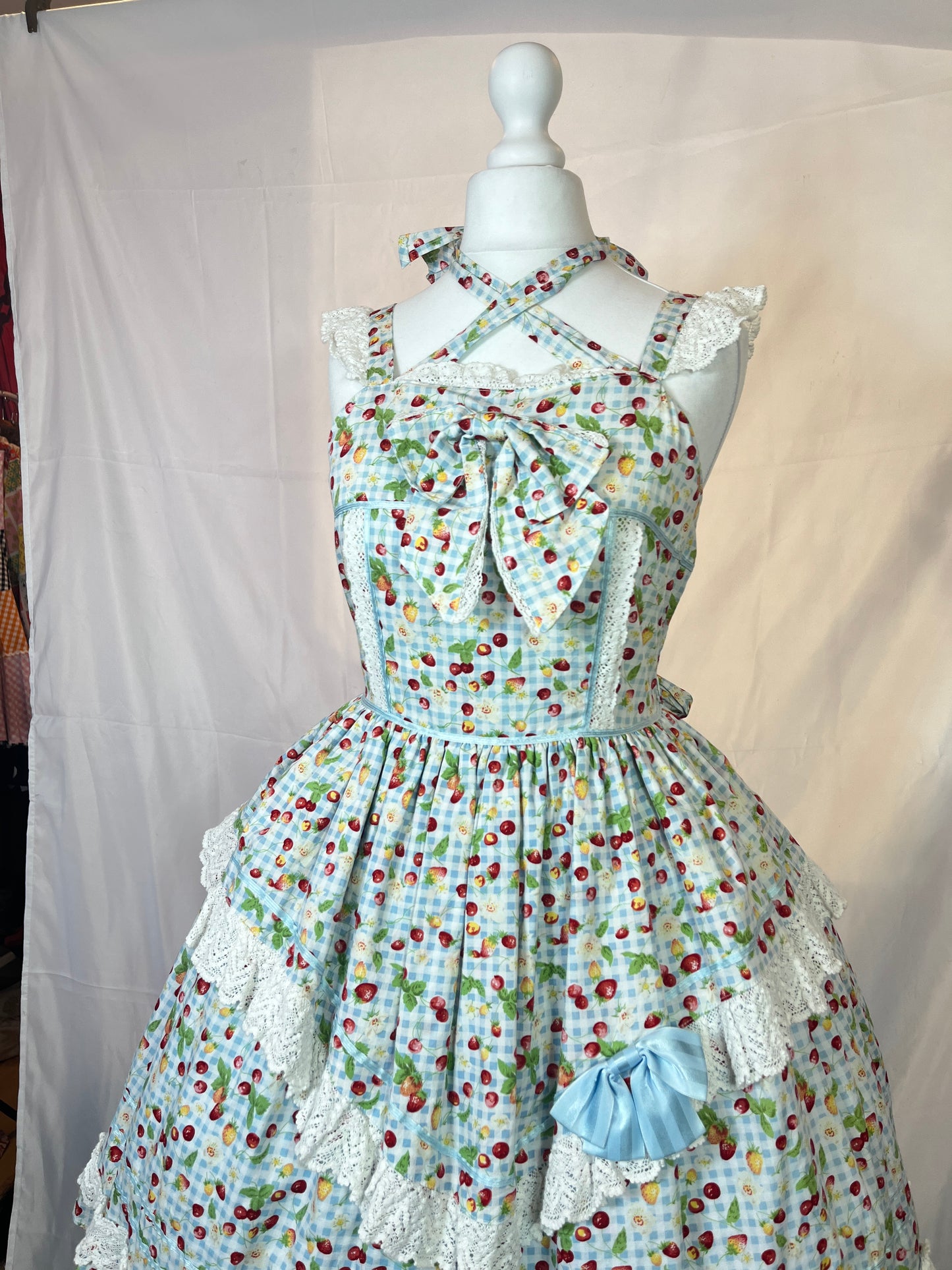 Baby the Stars Shine Bright Fruits Plaid JSK