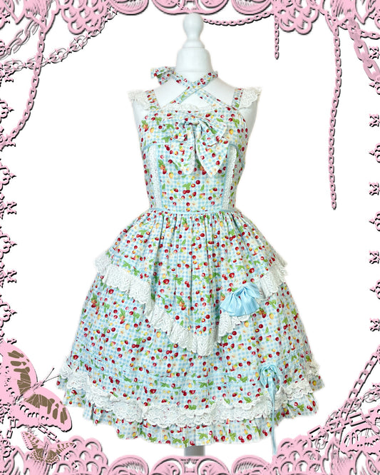 Baby the Stars Shine Bright Fruits Plaid JSK