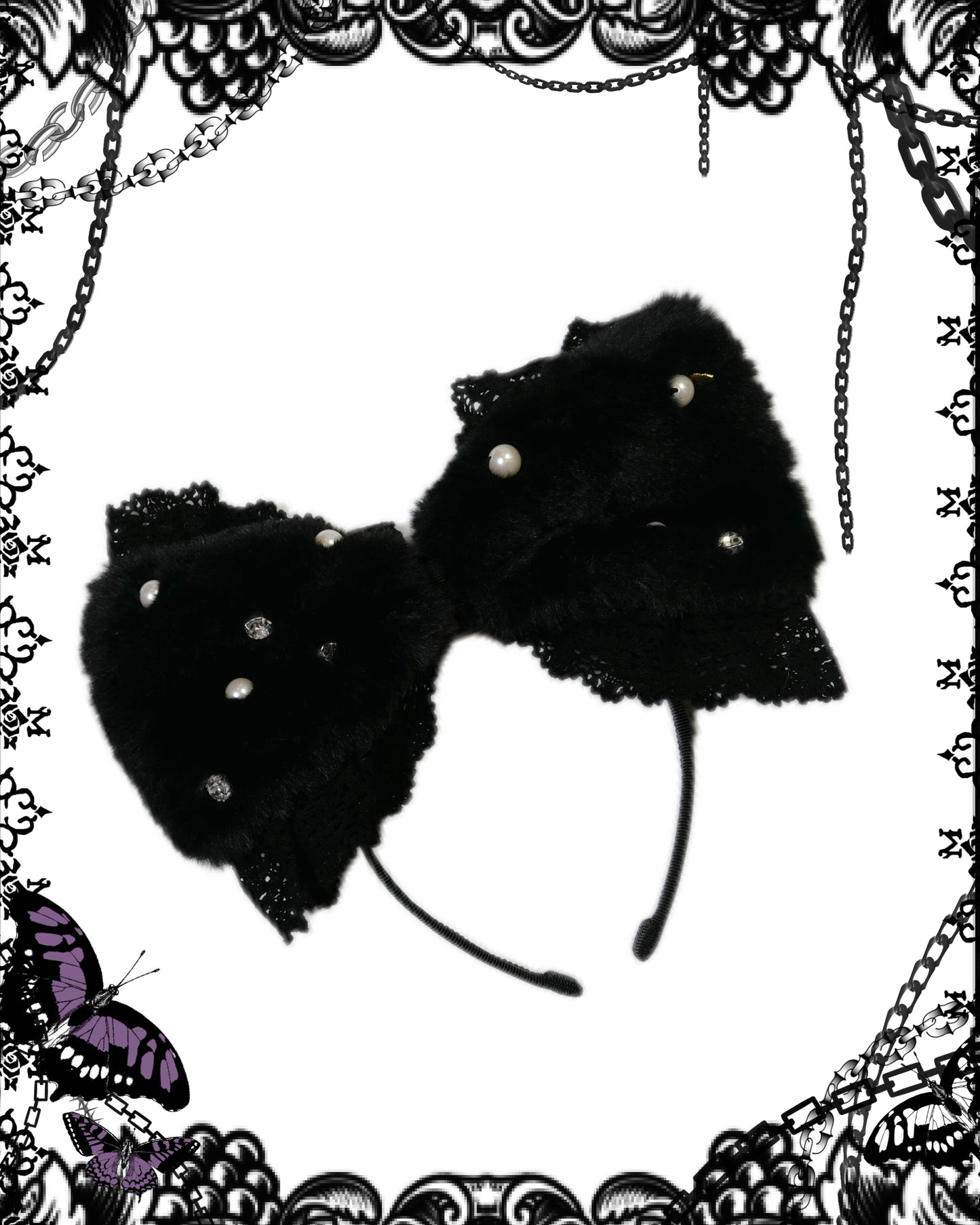 Baby the Stars Shine Bright Black Bow Headband