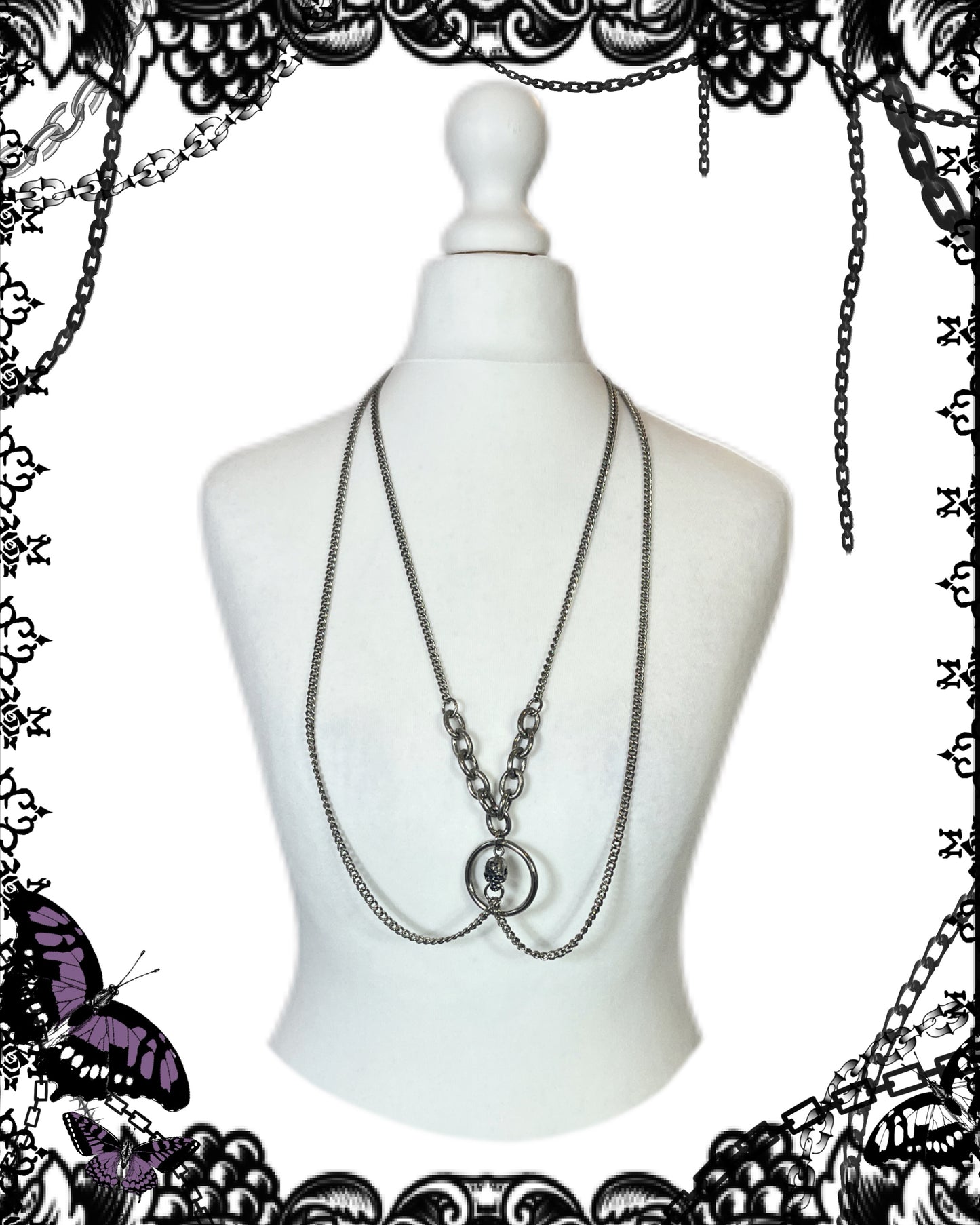 Sheglit Skull Pendant Necklace