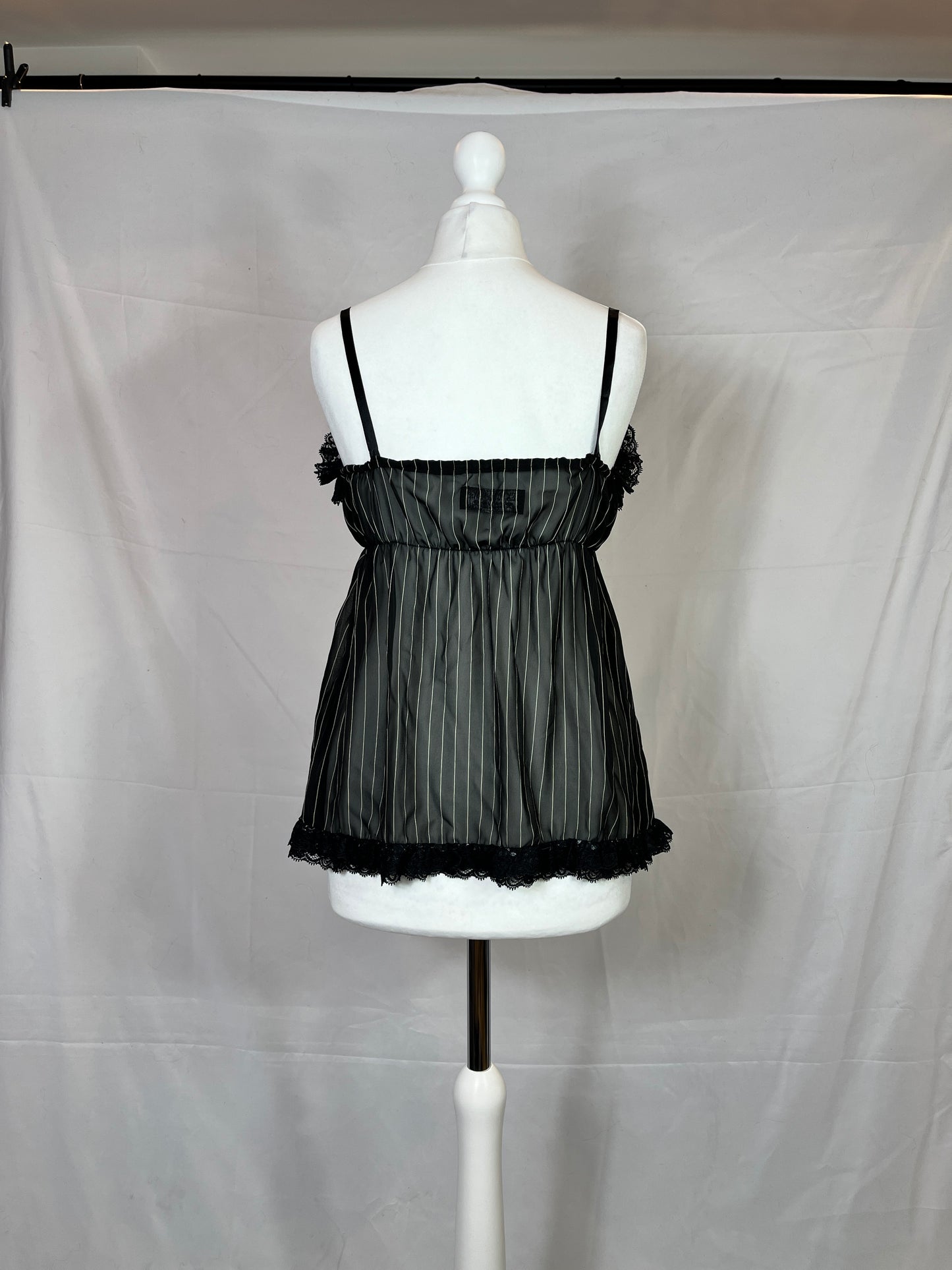 Sexpot Revenge Stripe Lace Tank Top