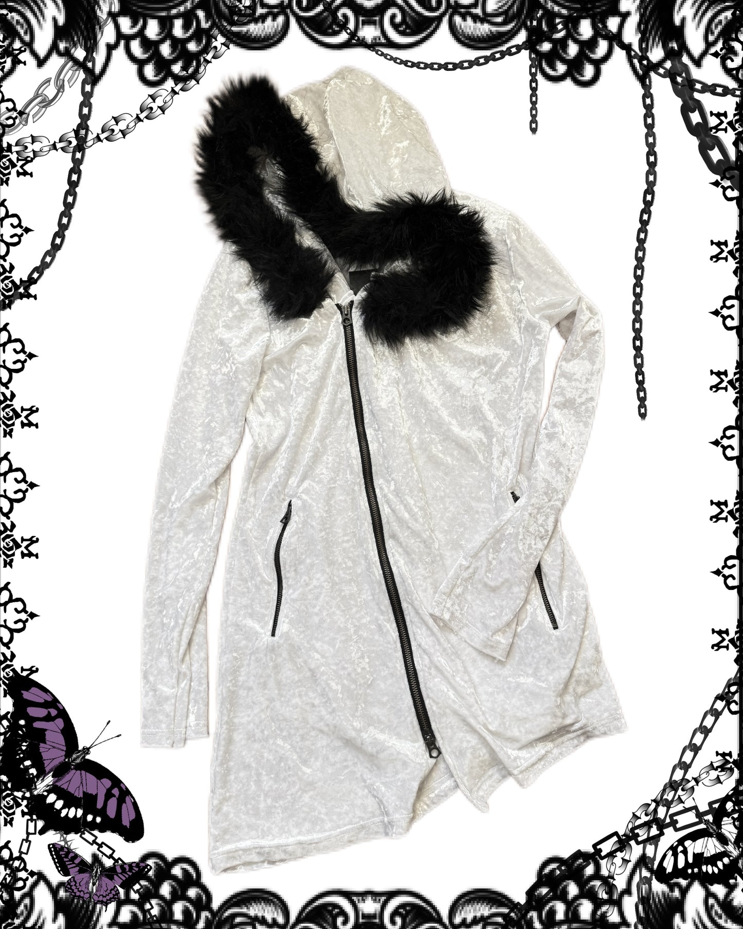 Civarize Fur Hood Zip-Up