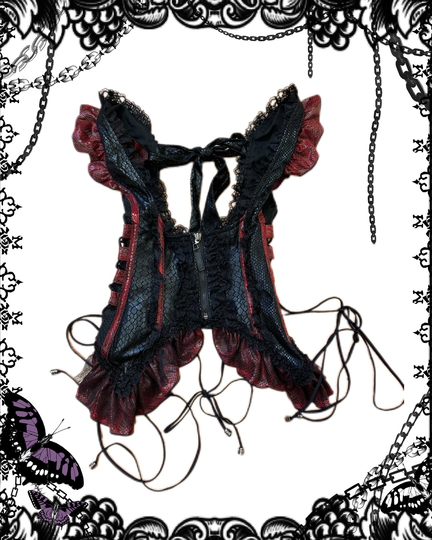 Qutie Frash Ruffle Tank Top Corset