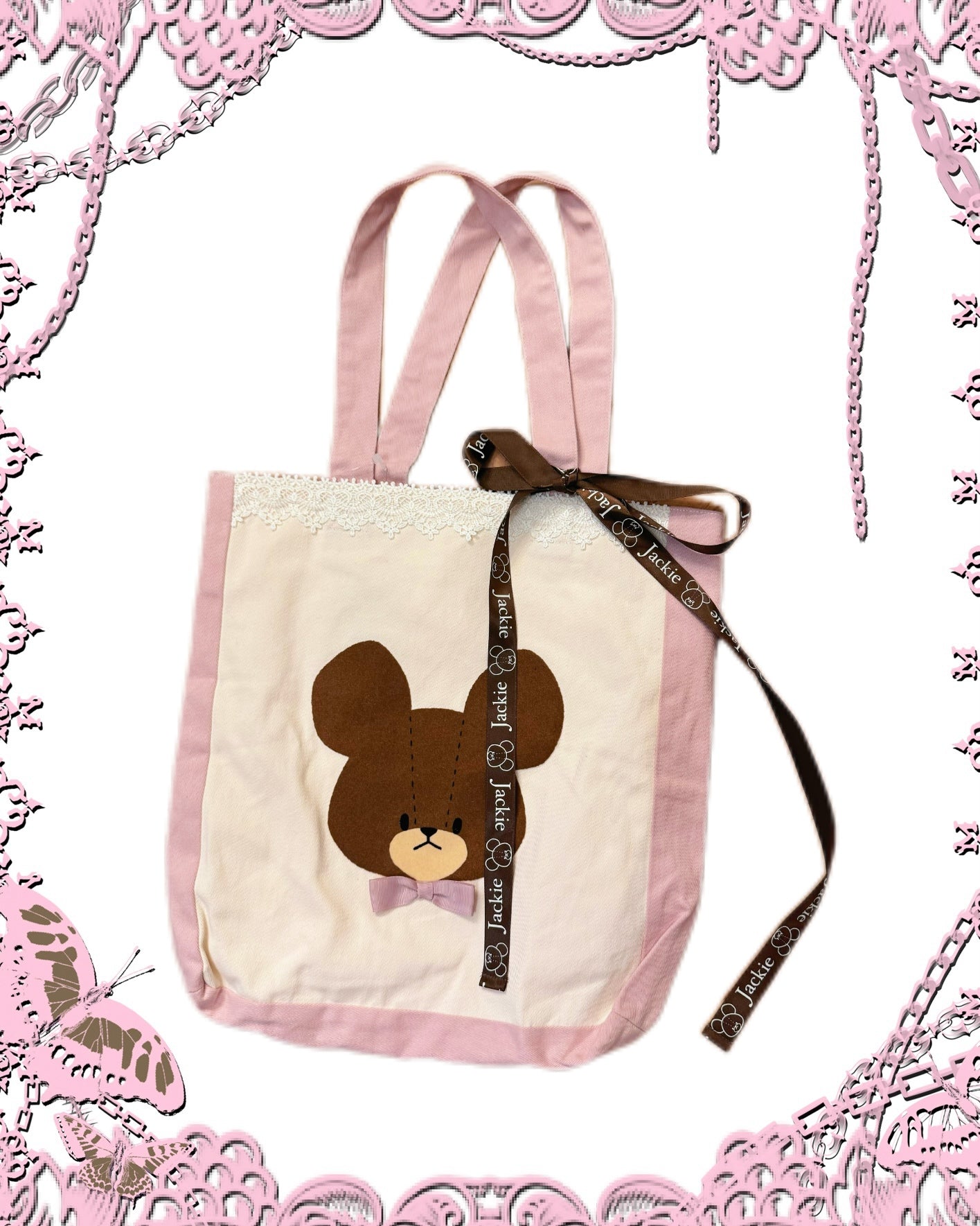 Bear Print Tote Bag