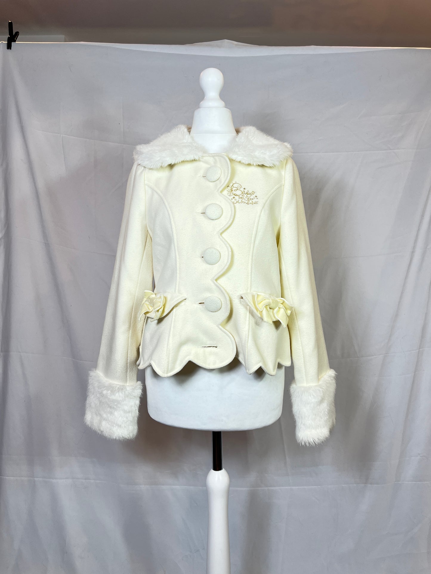 Baby the Stars Shine Bright Fur Collar Bow Jacket