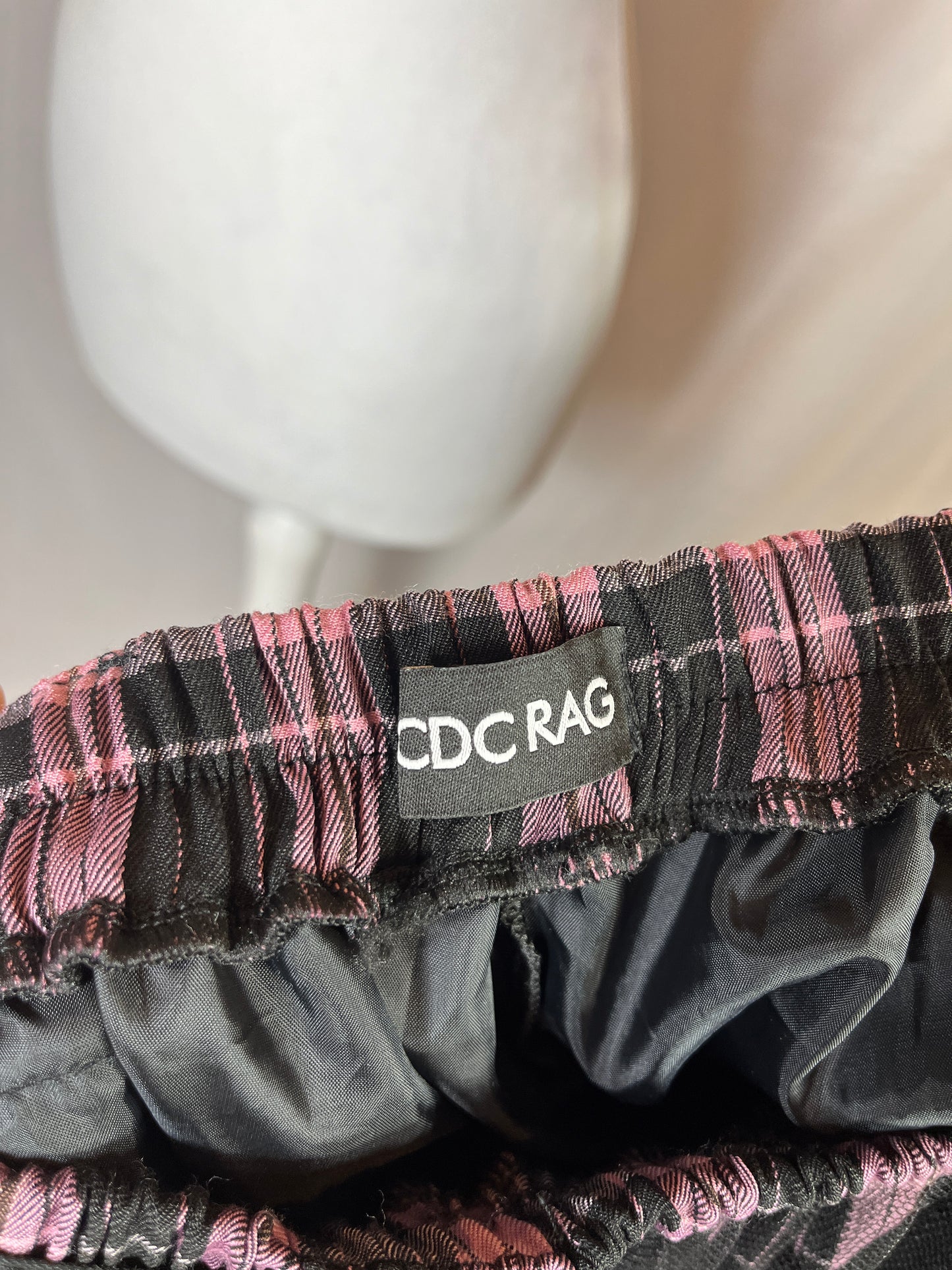 ACDC RAG Heart Lace Plaid Skirt